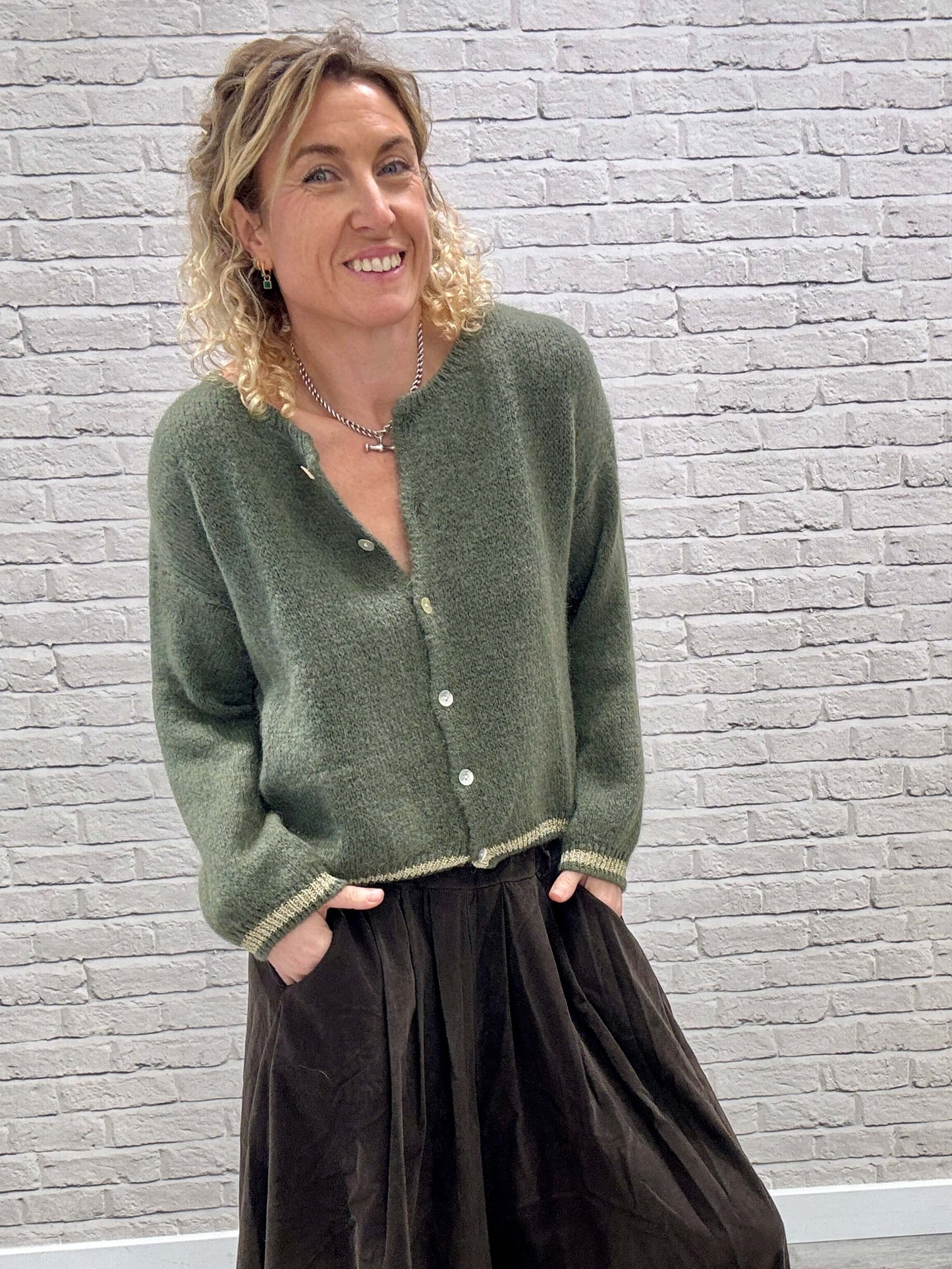 Soho Cord Palazzo Trousers | Chocolate