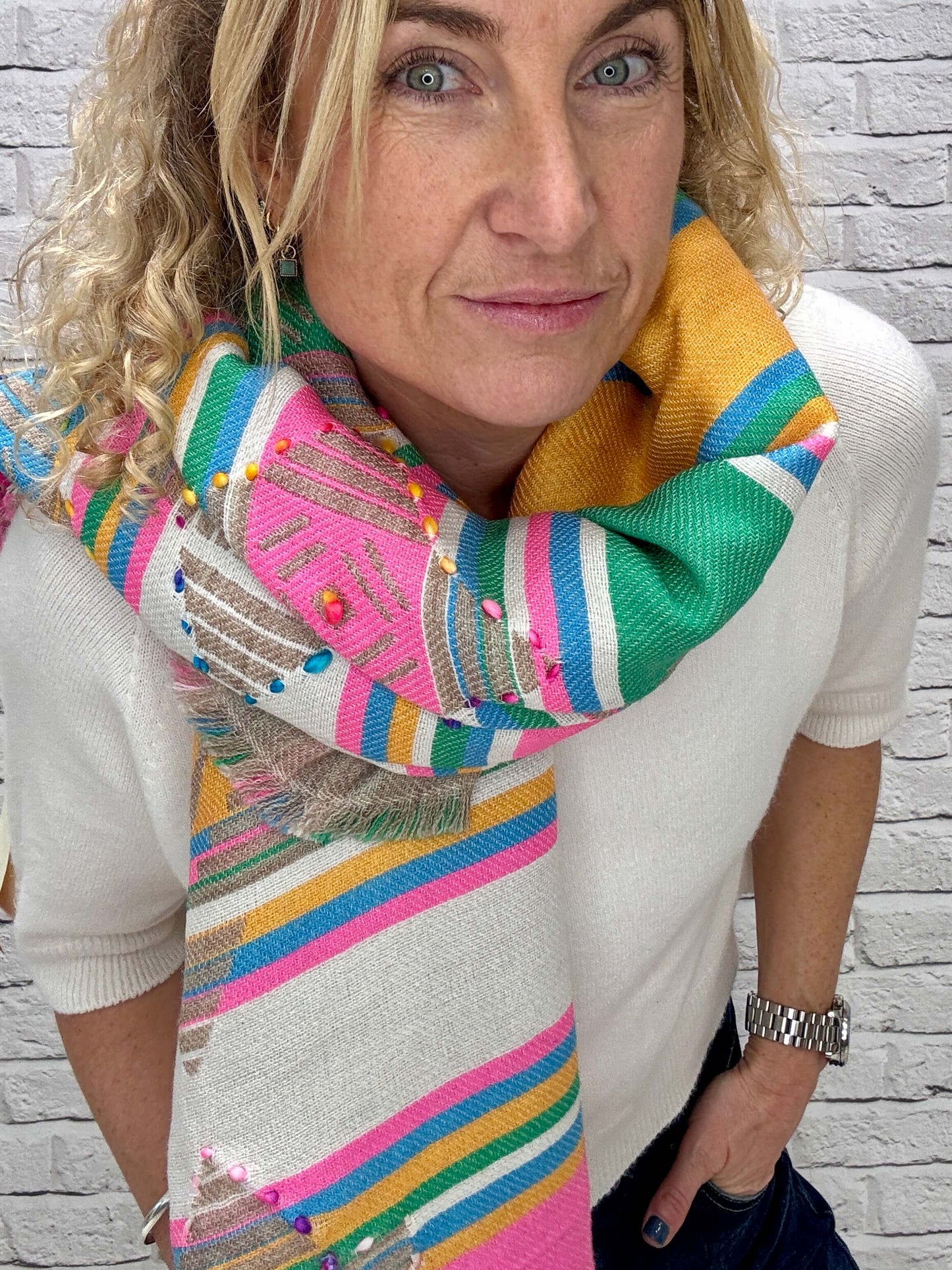 Fiesta Striped Scarf