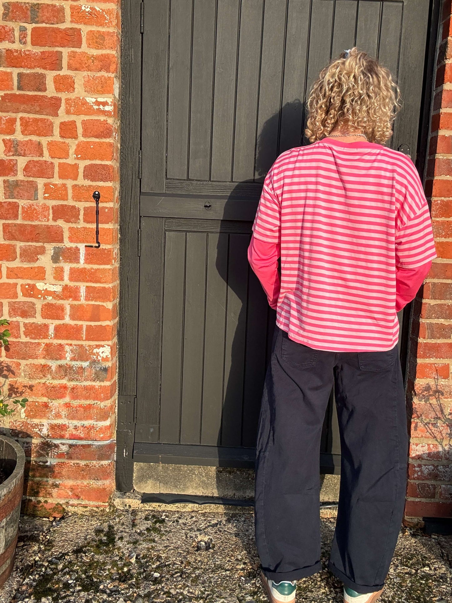 Layered Breton Tee | Pink