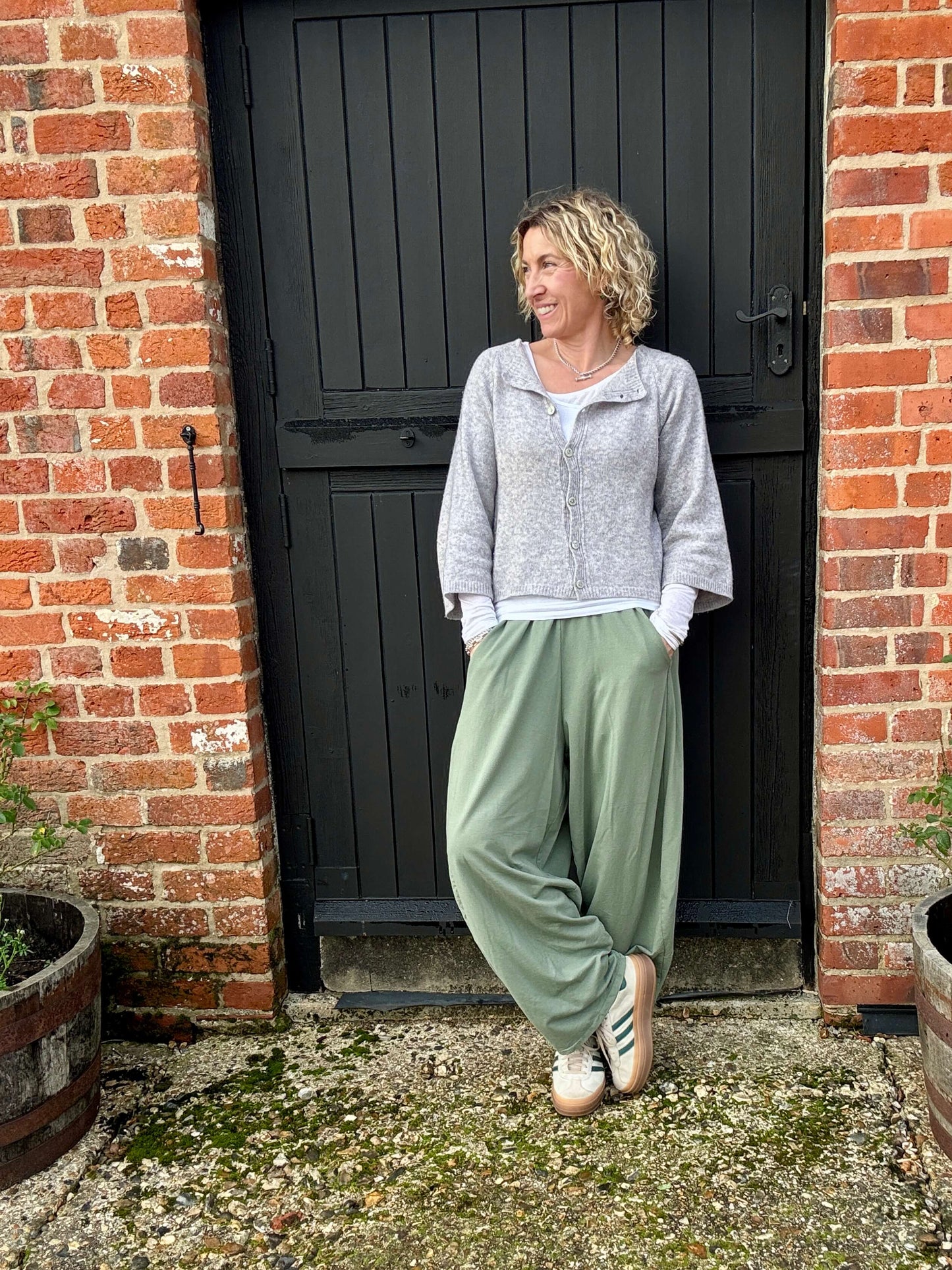 Salcombe Merino Wool Cardigan | Grey