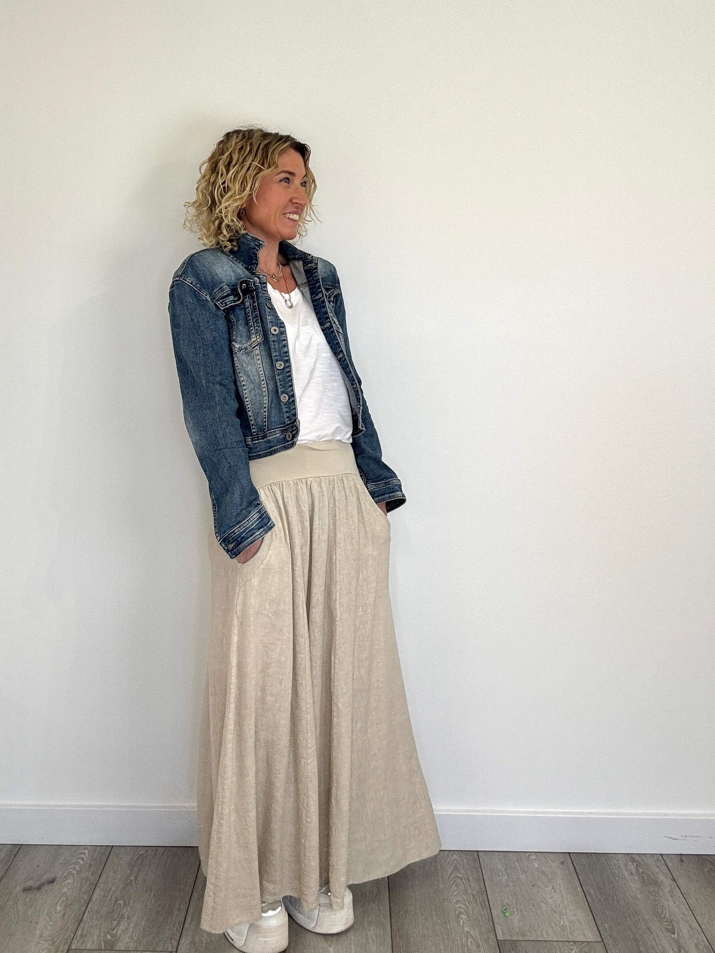 Lilly Maxi Skirt | Stone
