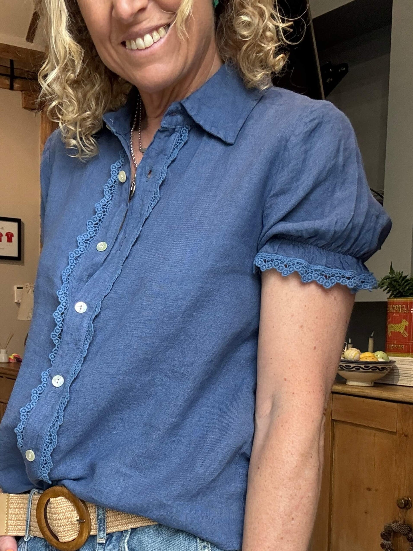 Lottie Blouse | Cornflower Blue