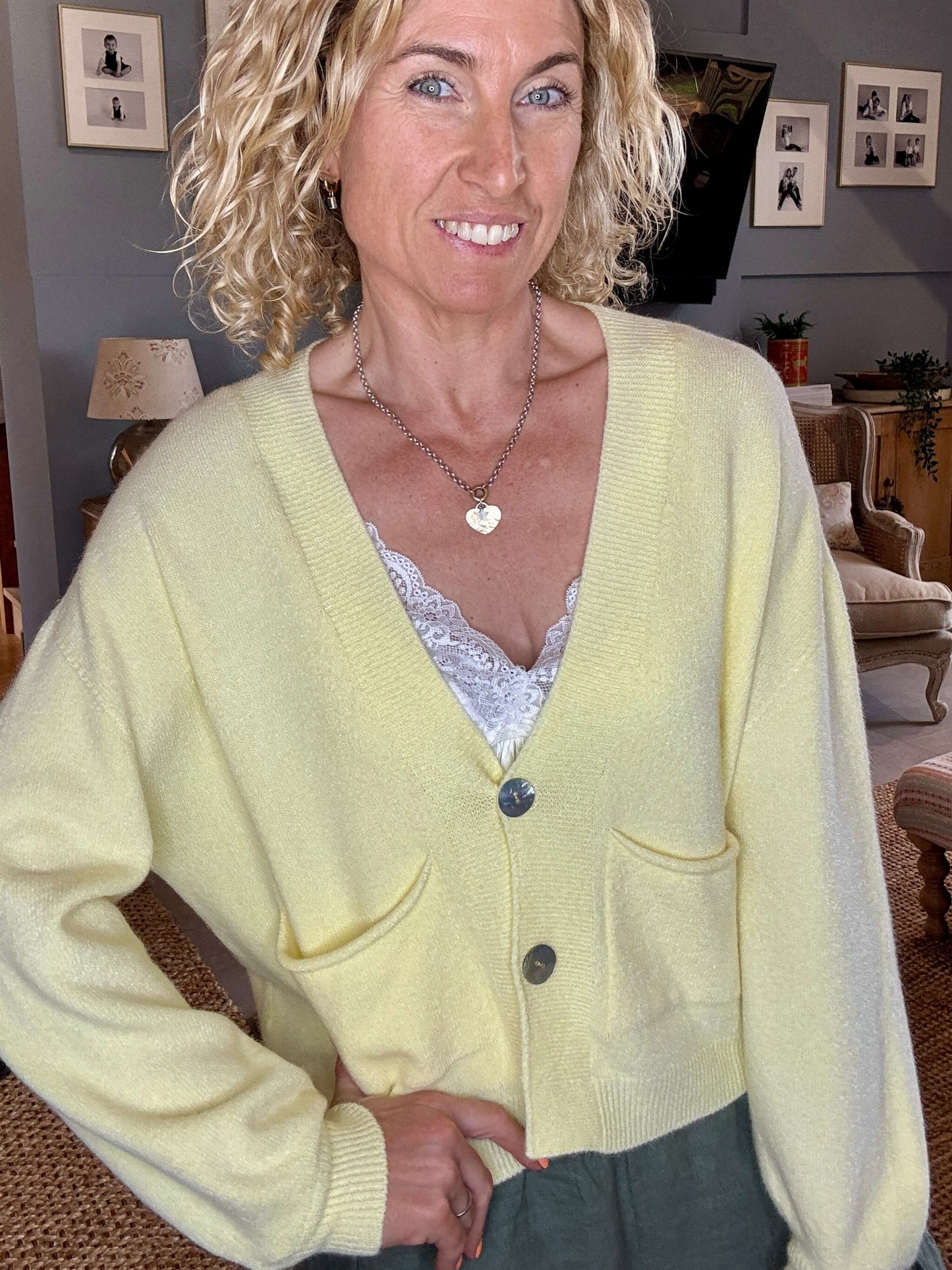 The Papa Cardigan | Pale Yellow (NEW)