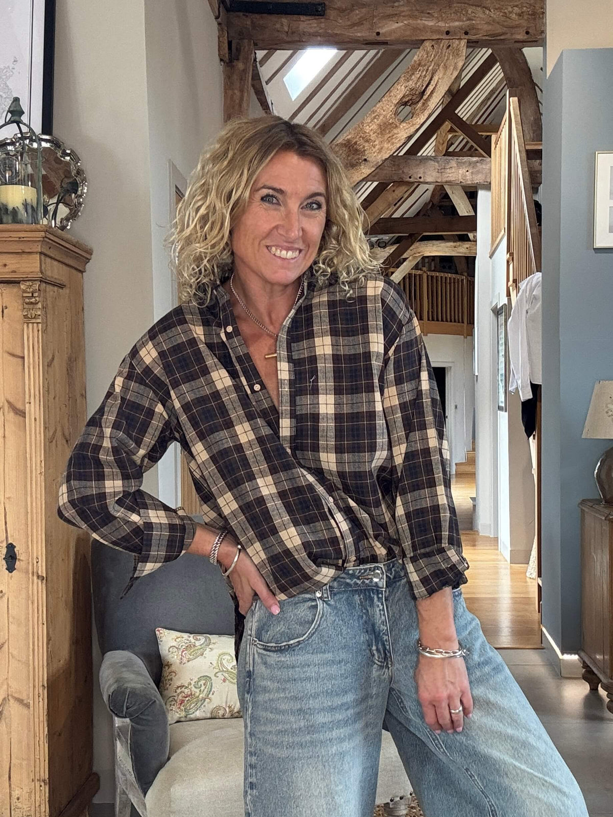 Billy Plaid Shirt | Brown