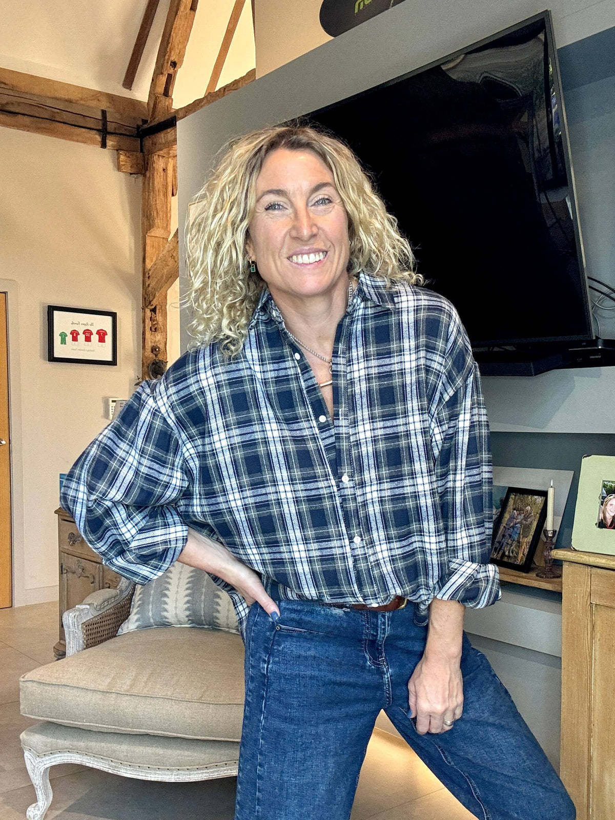 Alberta Plaid Shirt | Blue