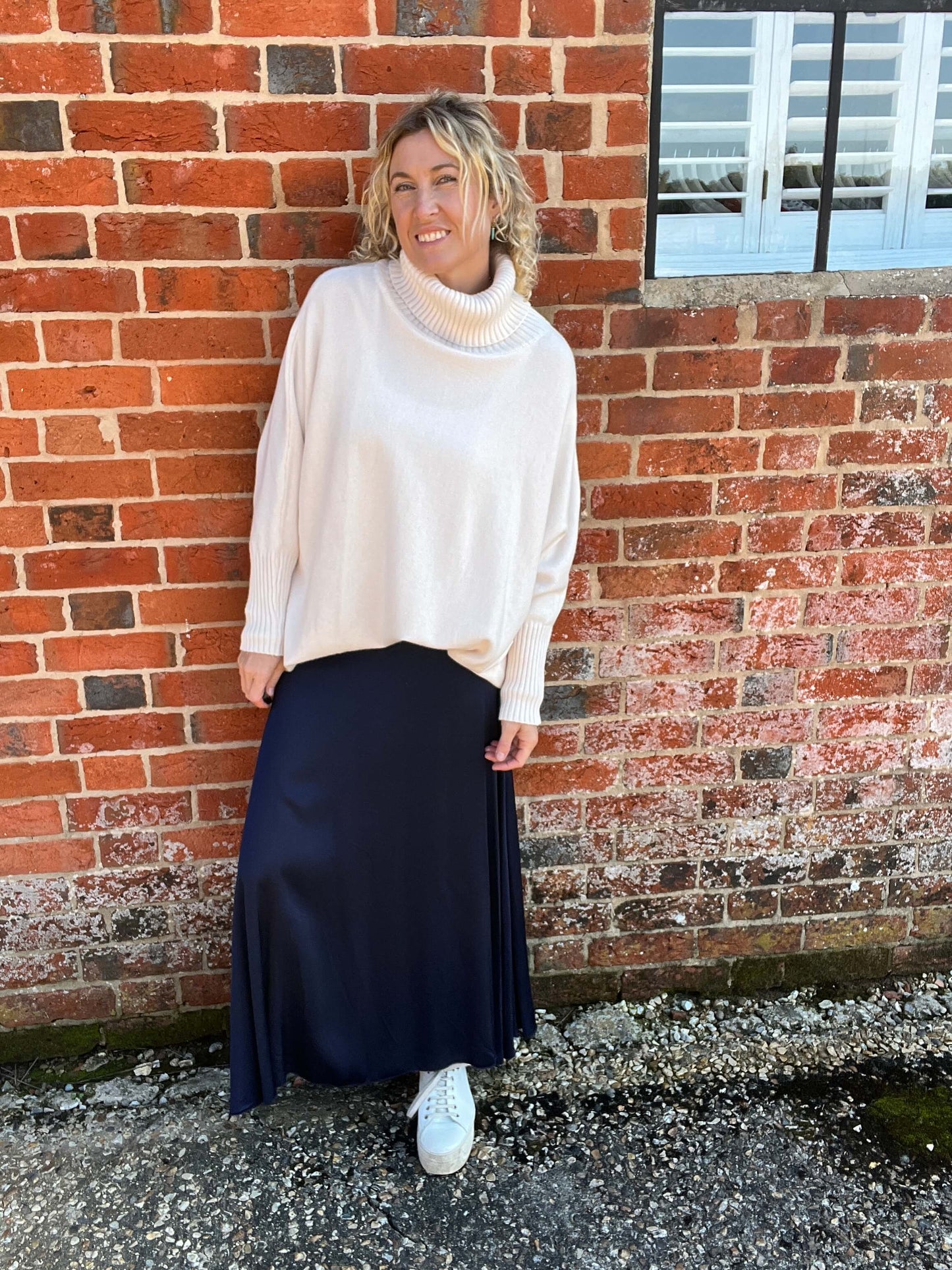 Arabella Roll Neck | Winter White