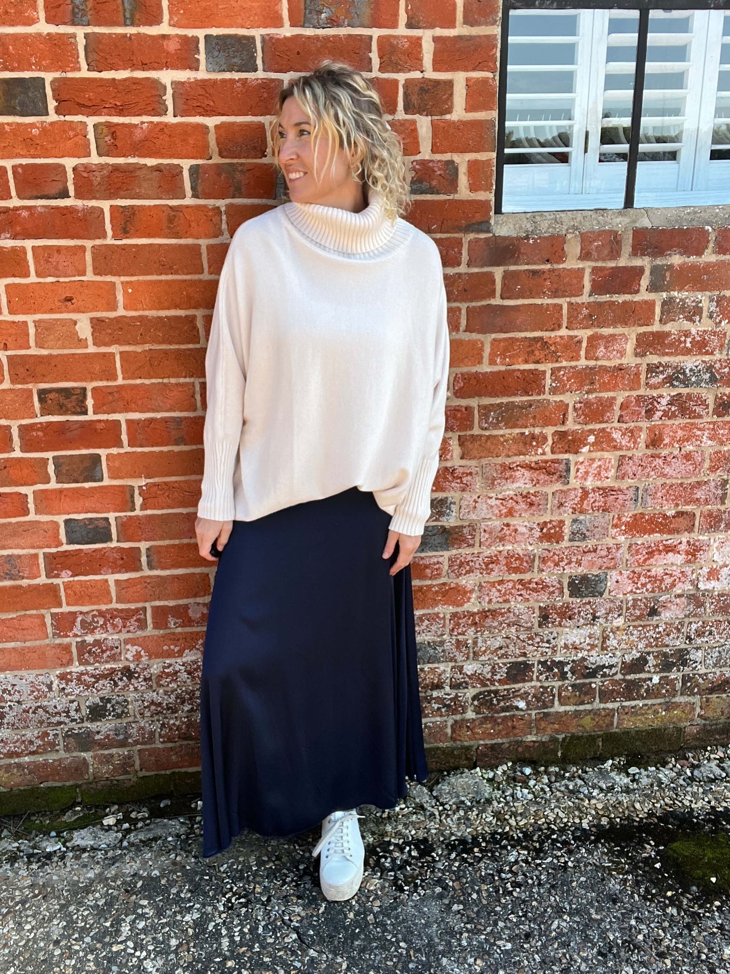 Arabella Roll Neck | Winter White