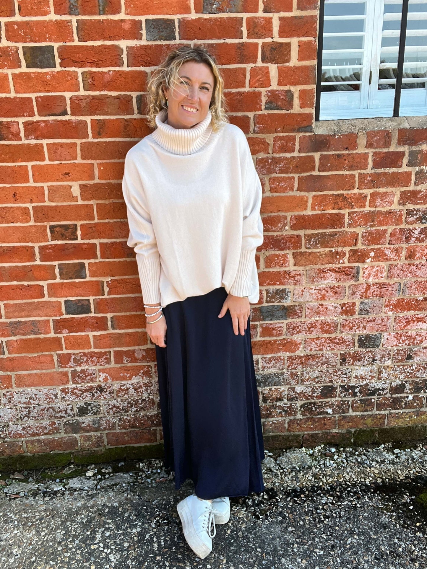 Arabella Roll Neck | Winter White