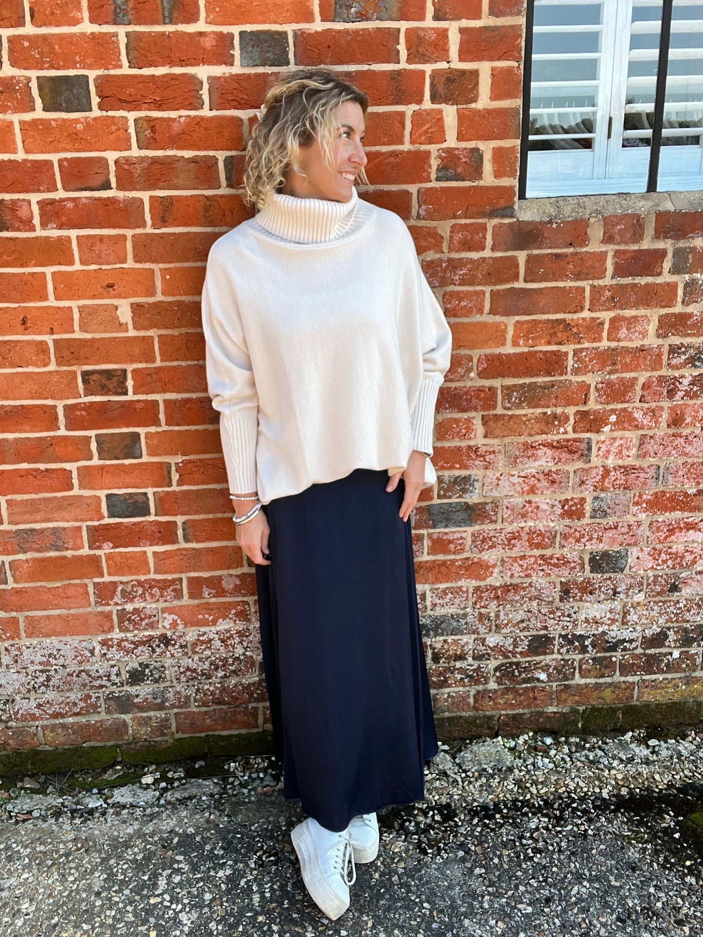 Arabella Roll Neck | Winter White