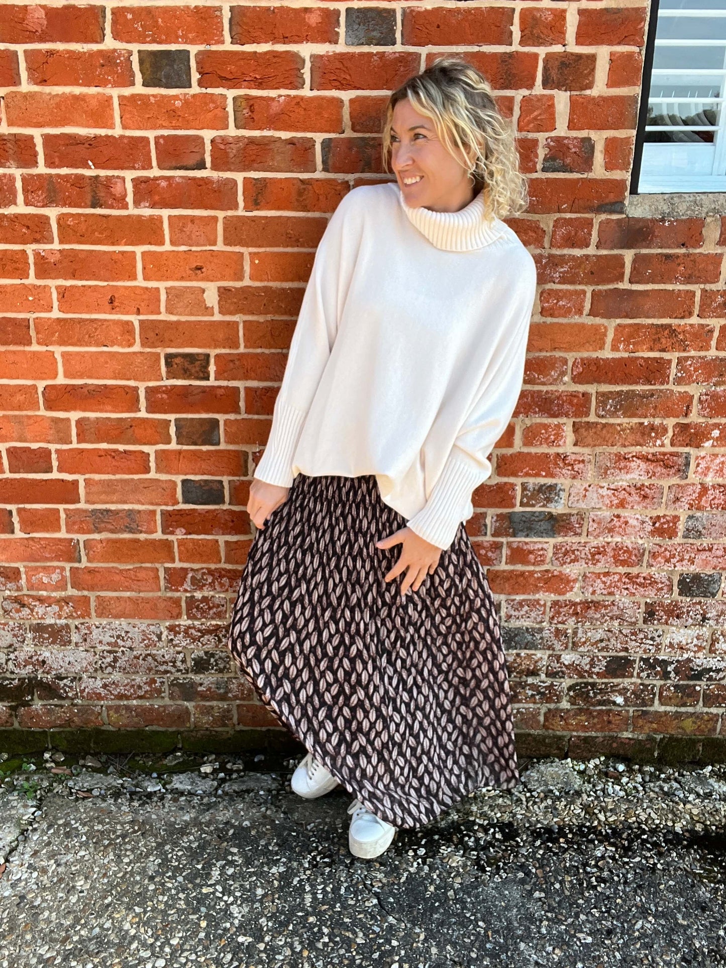 Arabella Roll Neck | Winter White