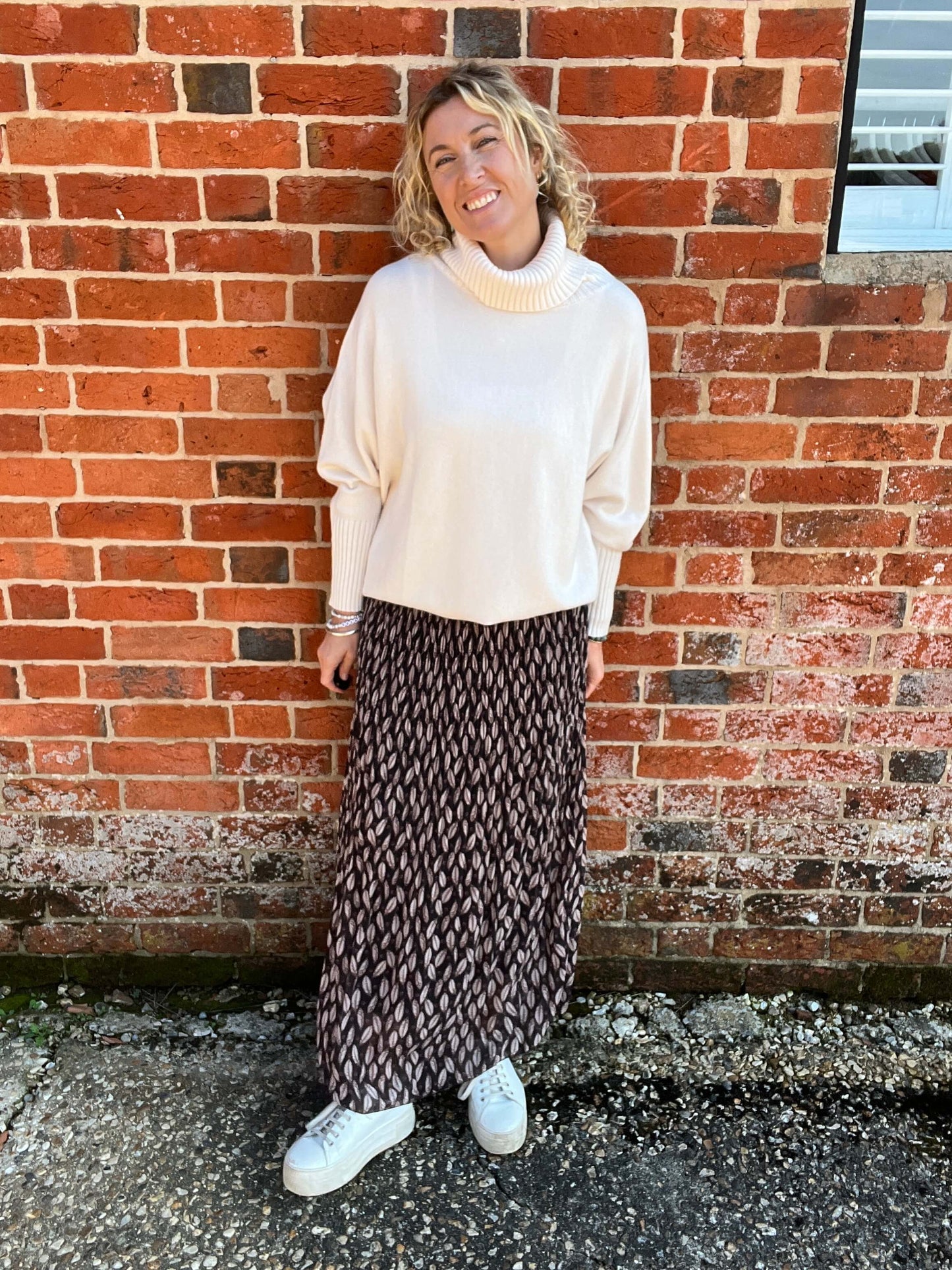 Arabella Roll Neck | Winter White