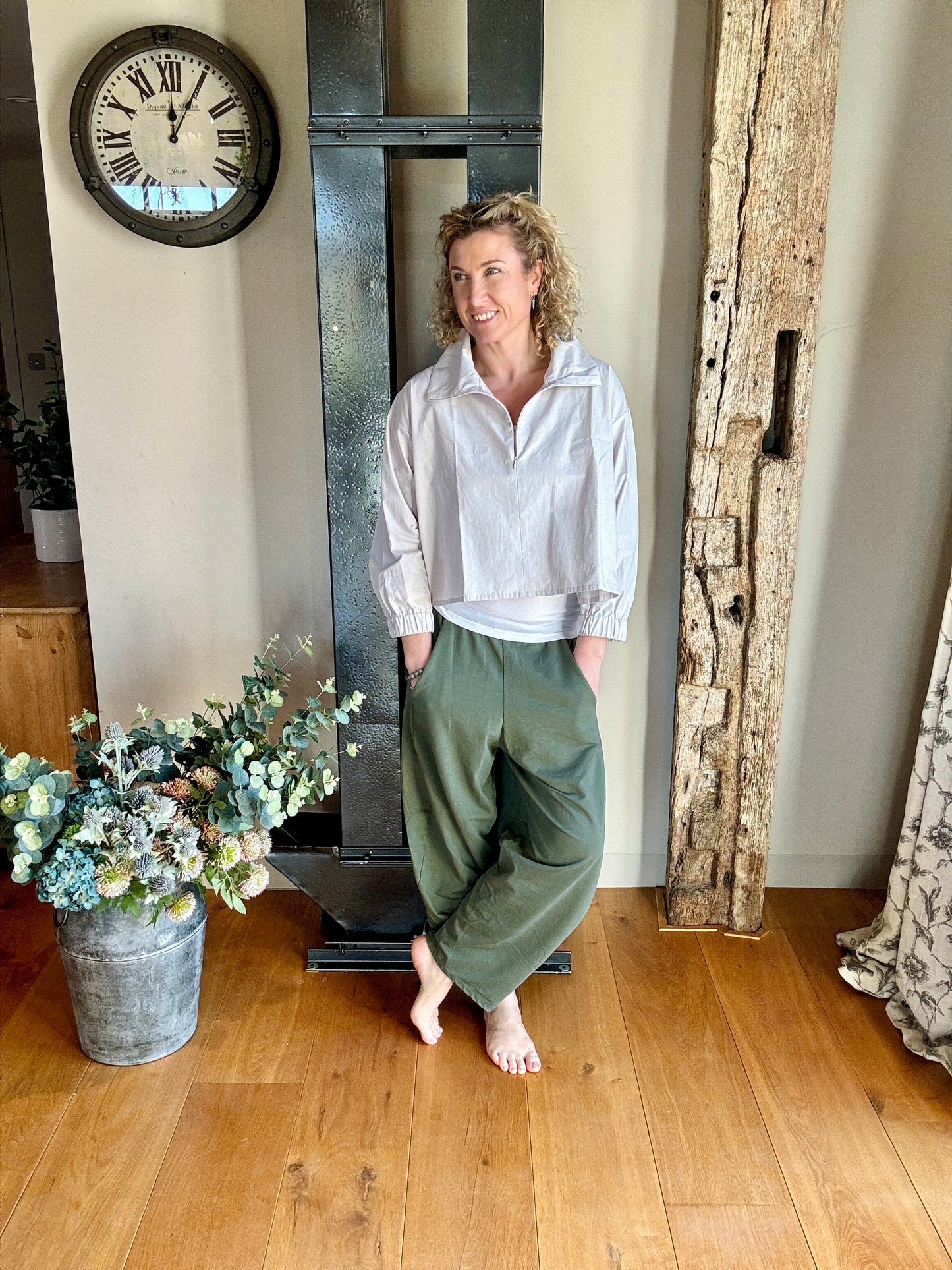 Barrel Joggers | Khaki