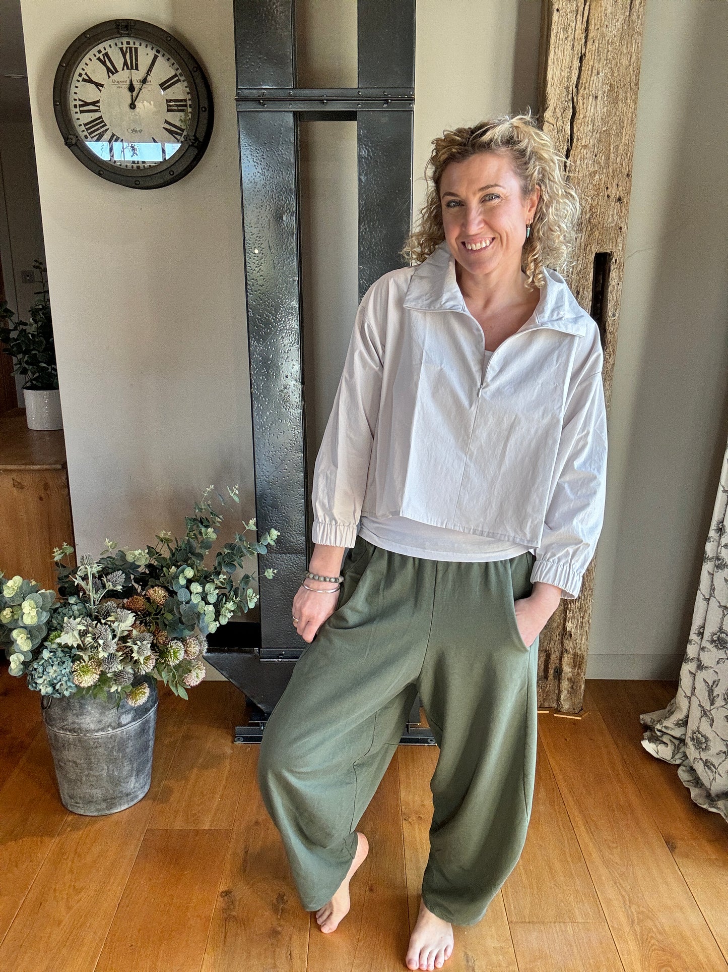 Barrel Joggers | Khaki