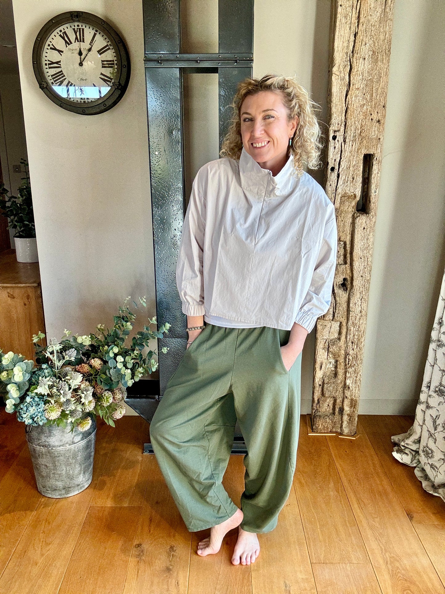 Barrel Joggers | Khaki