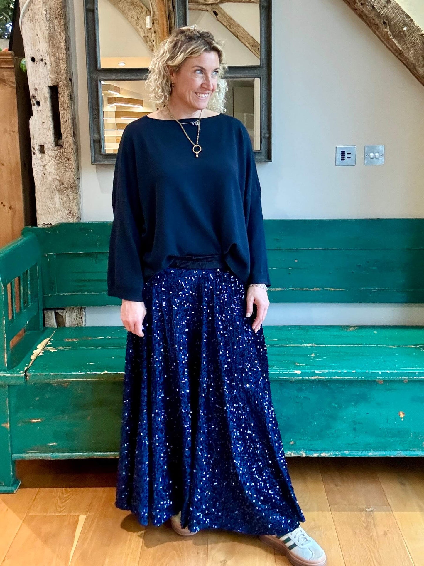 Electric Tulle Skirt | Navy Leopard