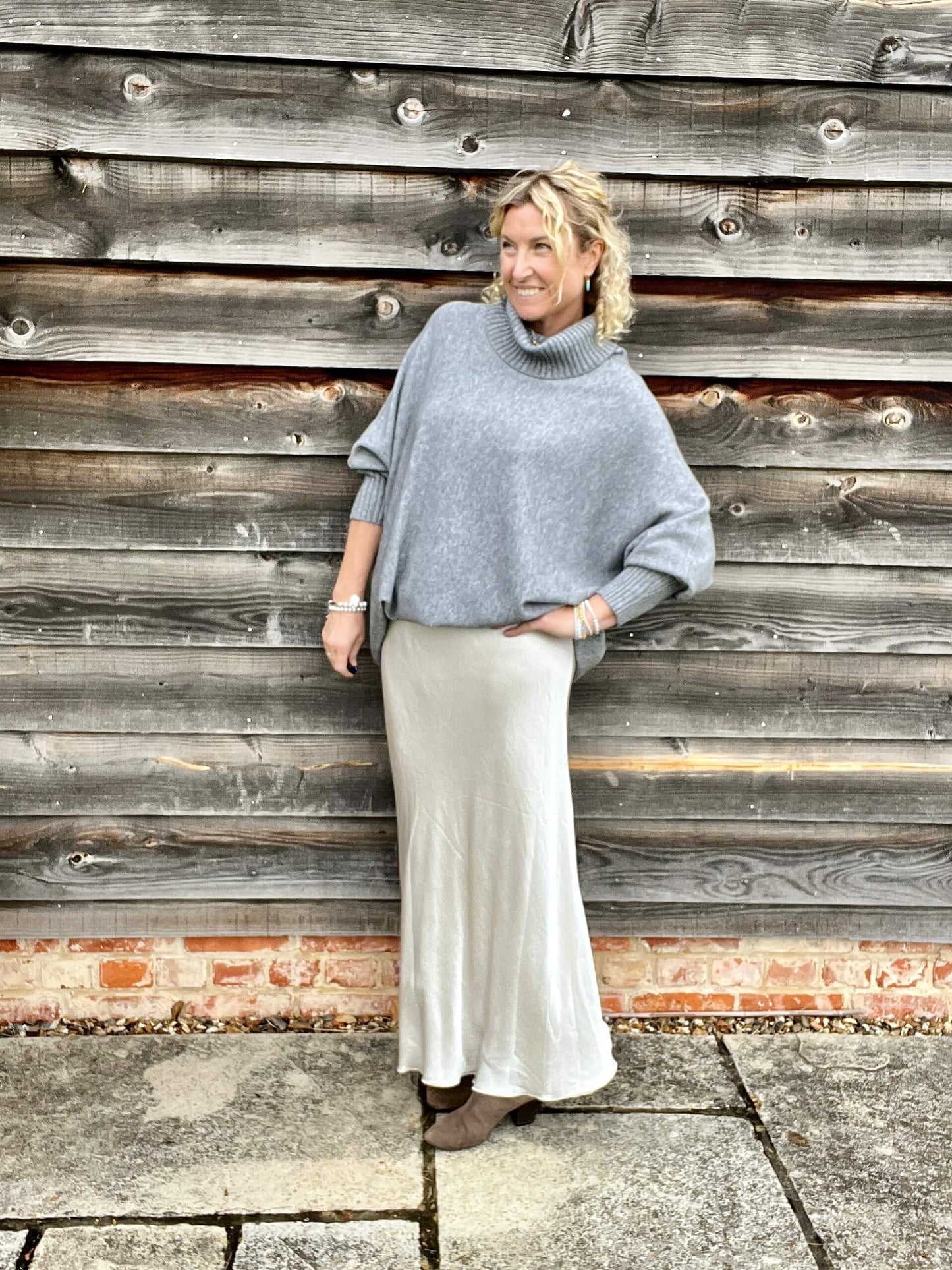 Arabella Roll Neck | Grey