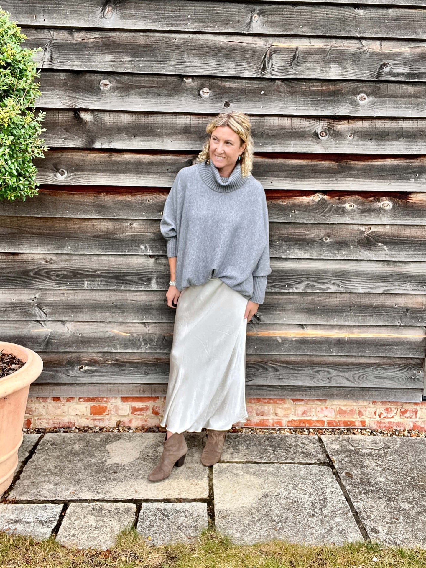 Arabella Roll Neck | Grey