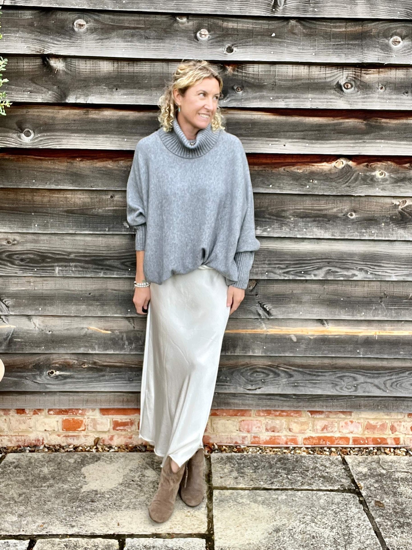 Arabella Roll Neck | Grey