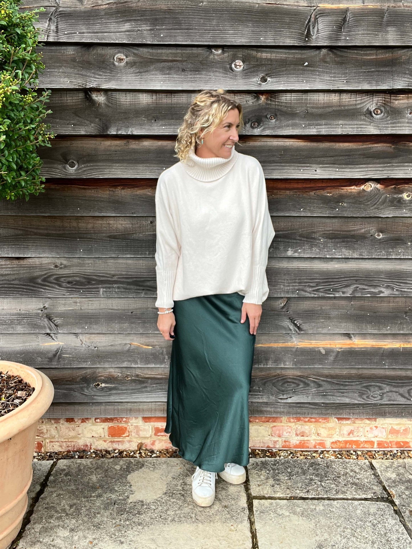 Arabella Roll Neck | Winter White