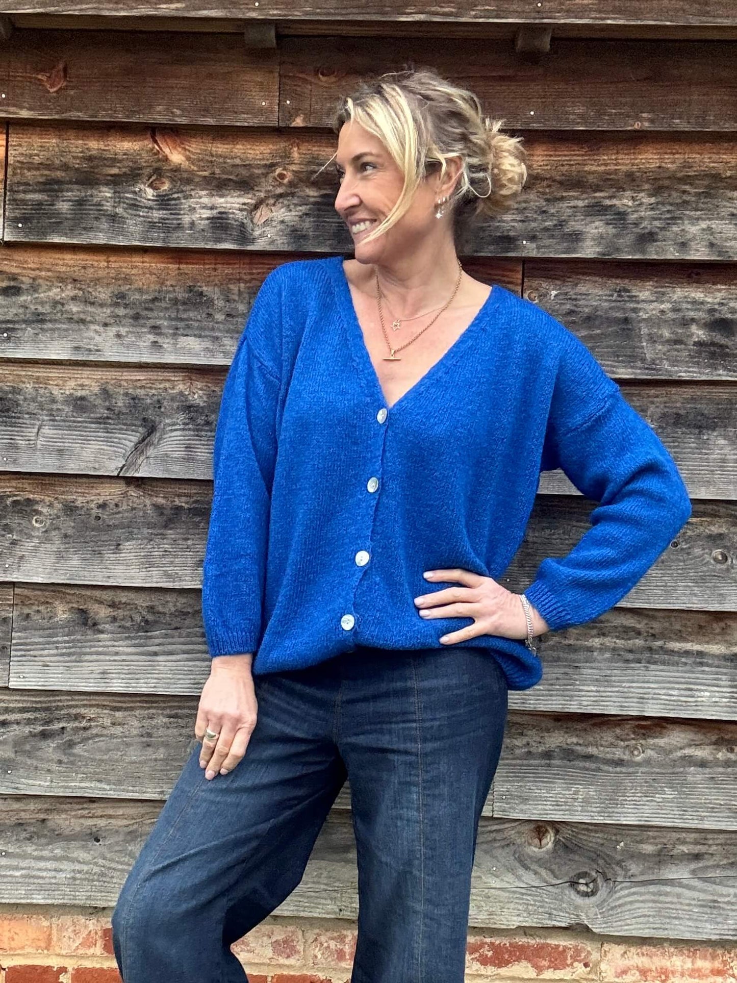 Emma Cardigan | Cobalt Blue