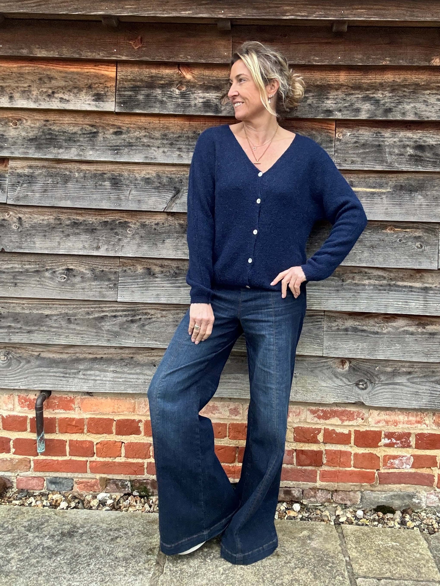 Stitch Cardi | Denim