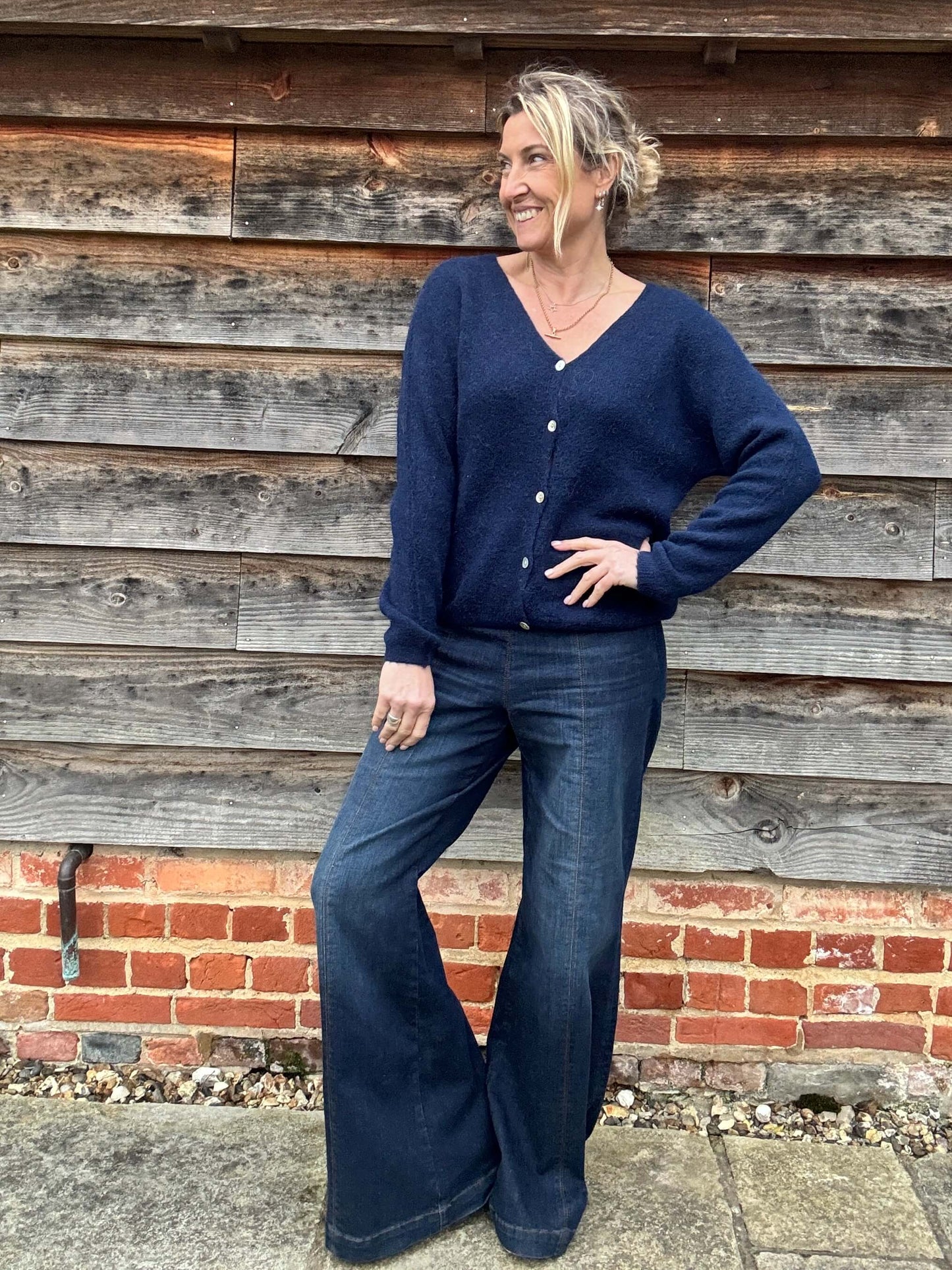 Stitch Cardi | Denim