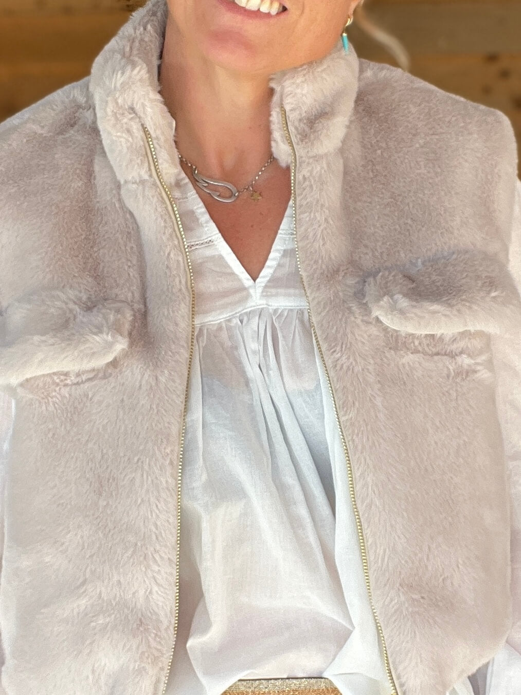 Camden Gilet | Beige