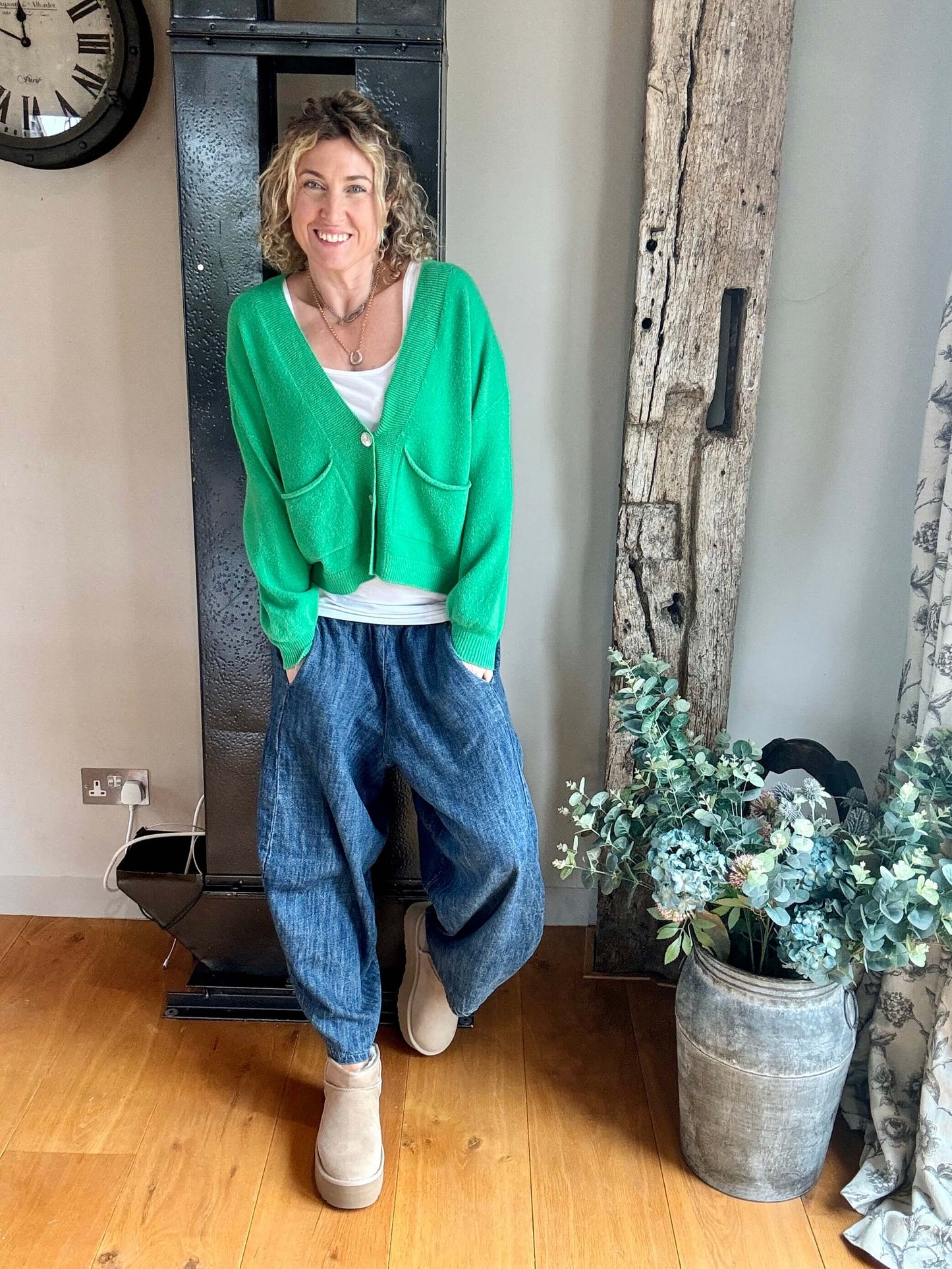 The Papa Cardigan | Spring Green