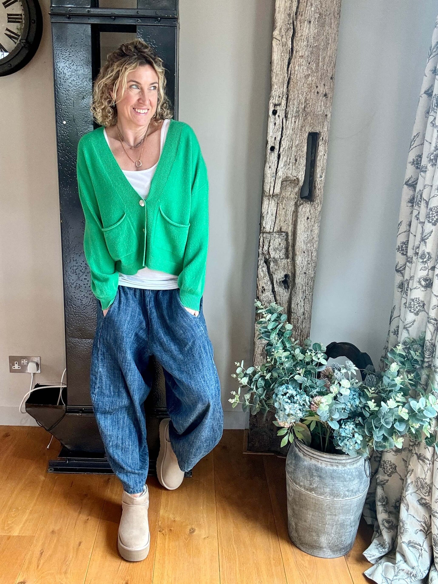 The Papa Cardigan | Spring Green