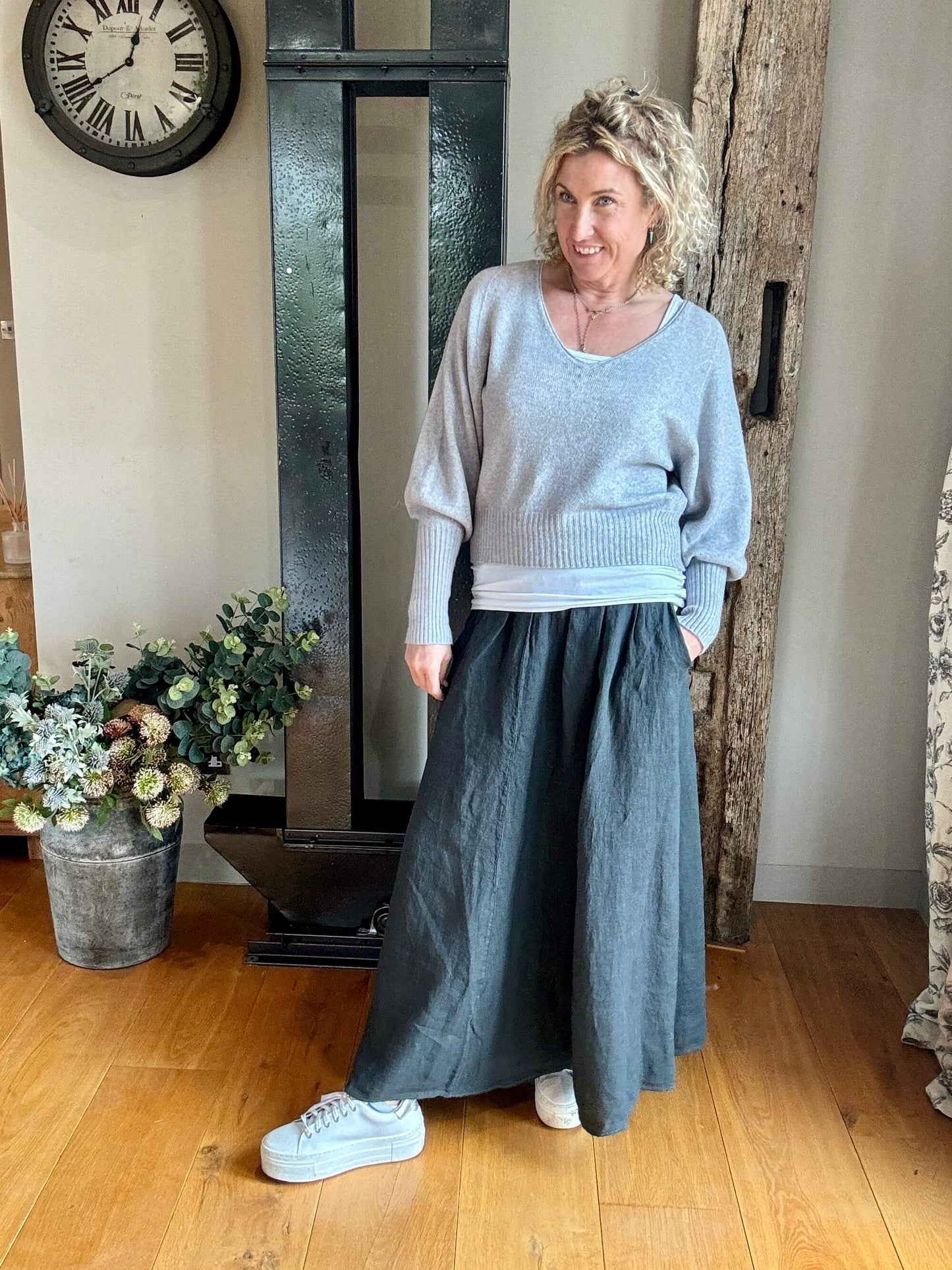 Lilly Maxi Skirt | Anthracite