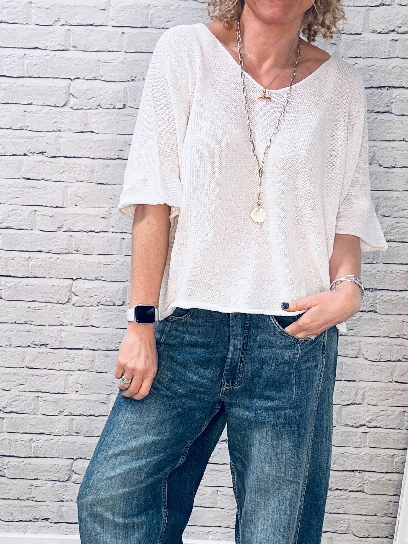 Monaco Knit | White