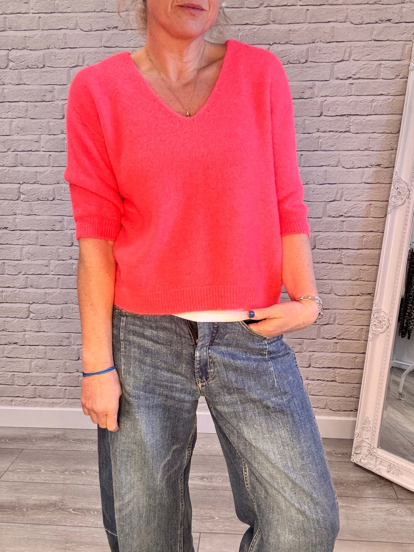 Nina Knits | Neon Coral