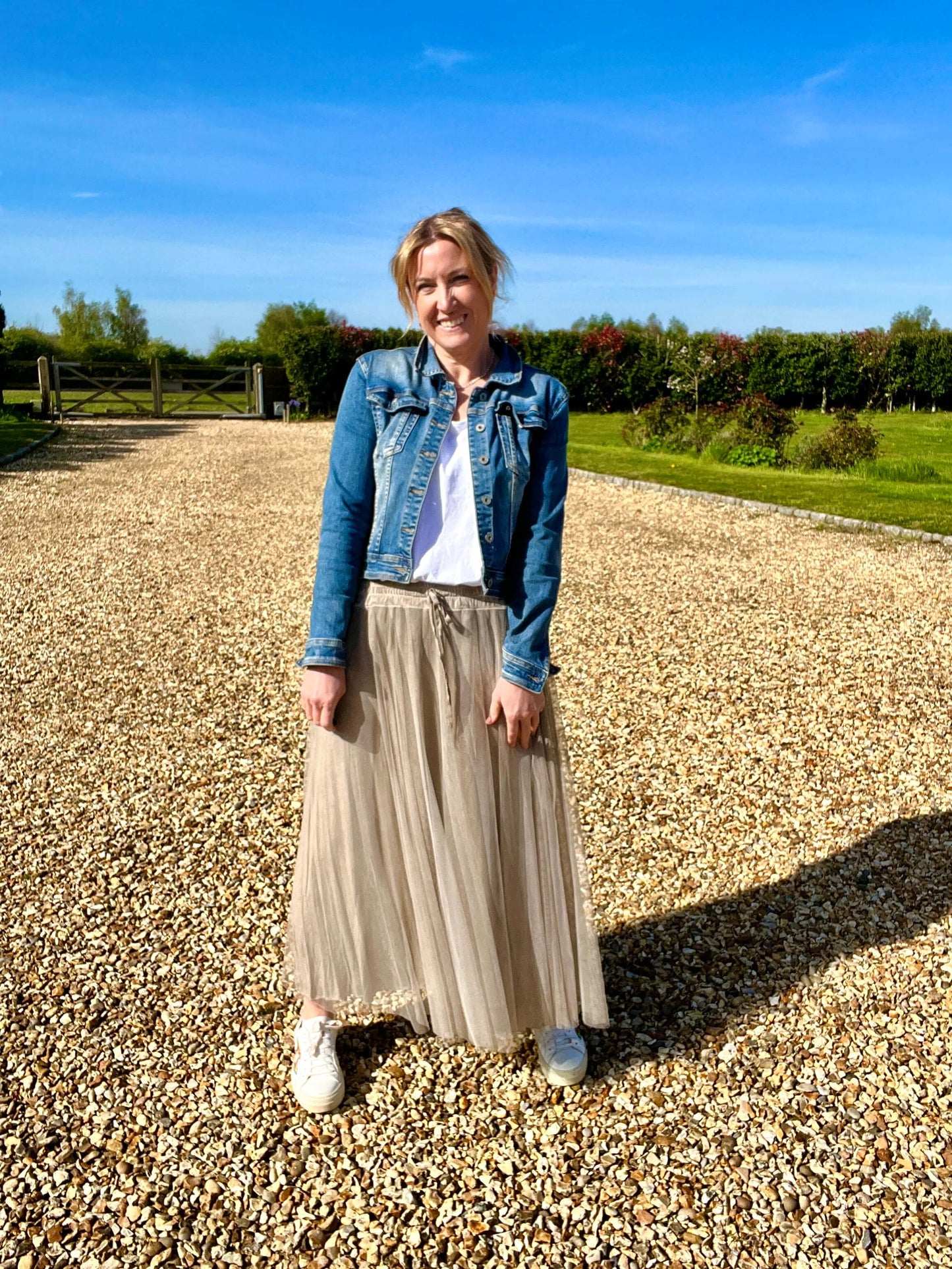 Sophia Tulle Skirt | Washed Mocha