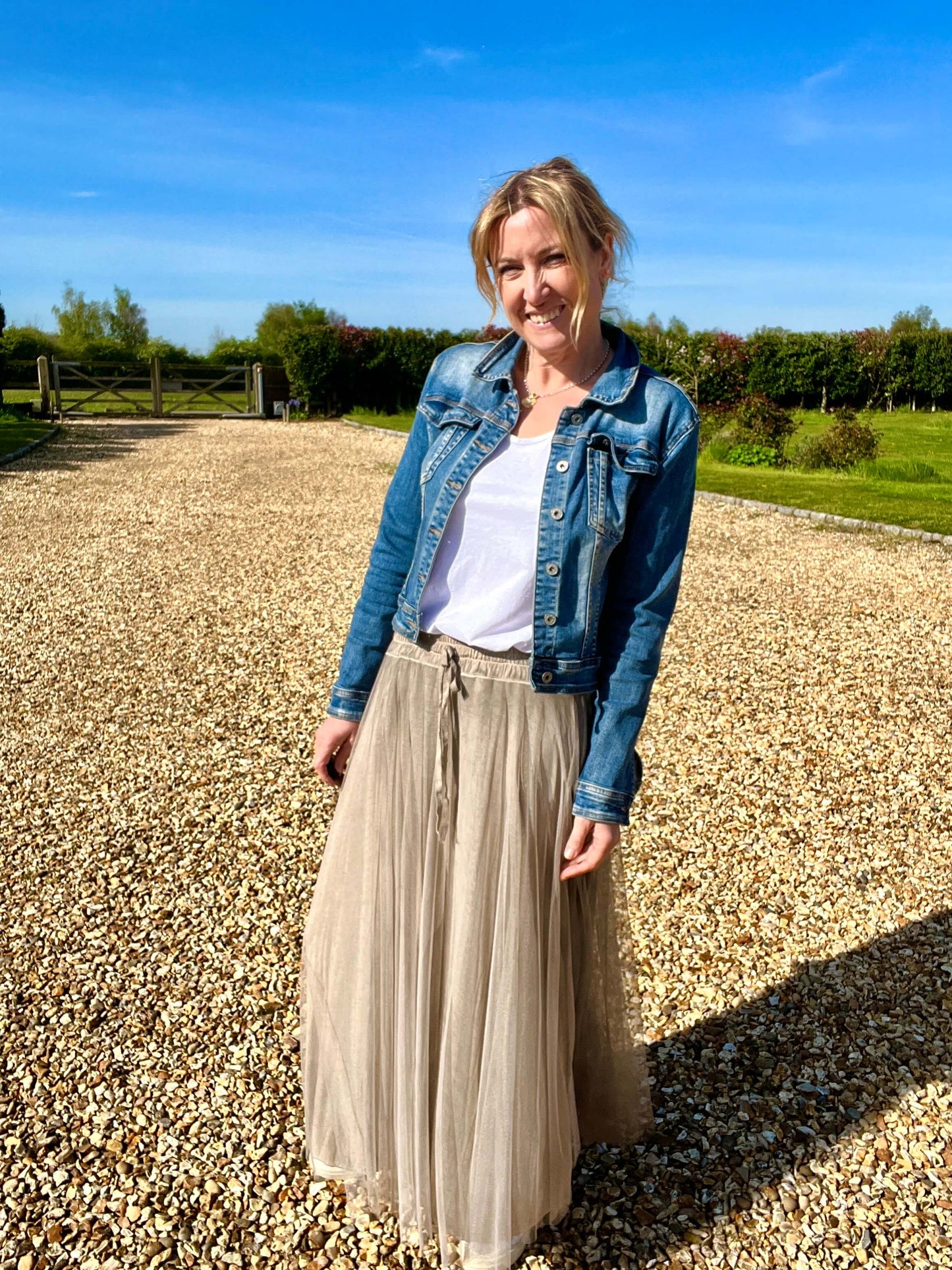 Sophia Tulle Skirt | Washed Mocha