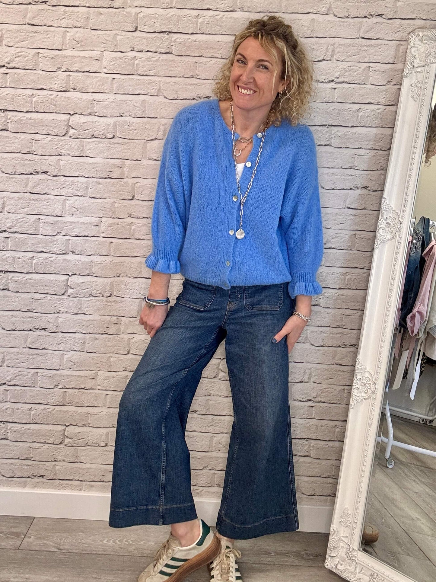 NEW Melrose Cardigan | Sapphire blue