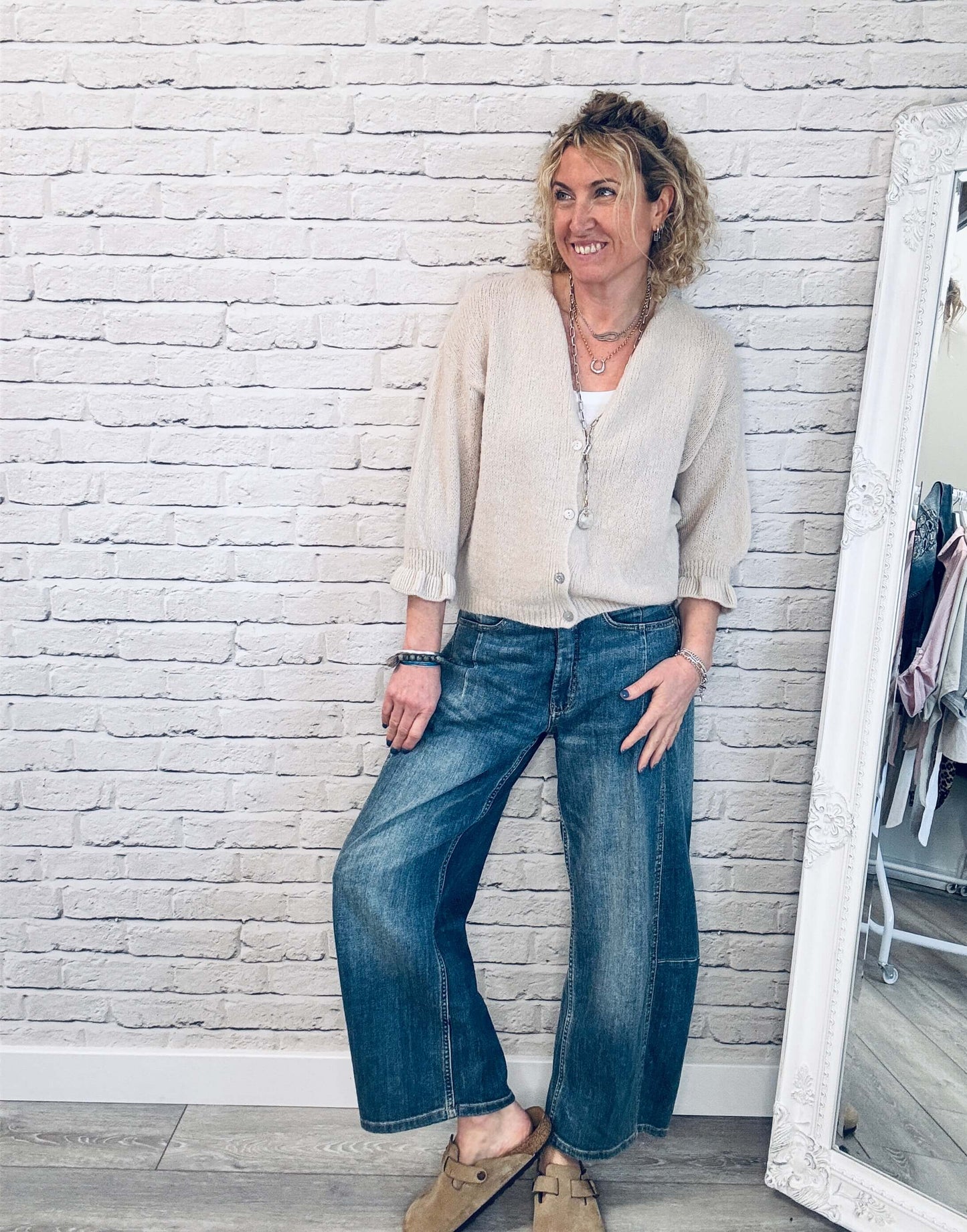 Melrose Cardigan | Stone