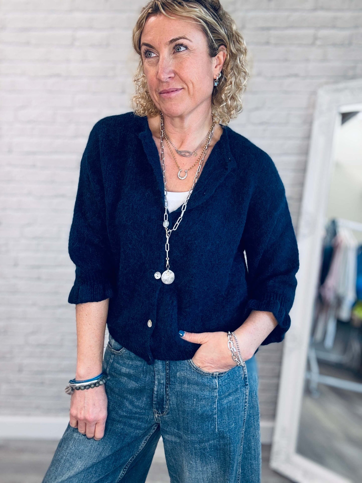 Melrose Cardigan | Navy