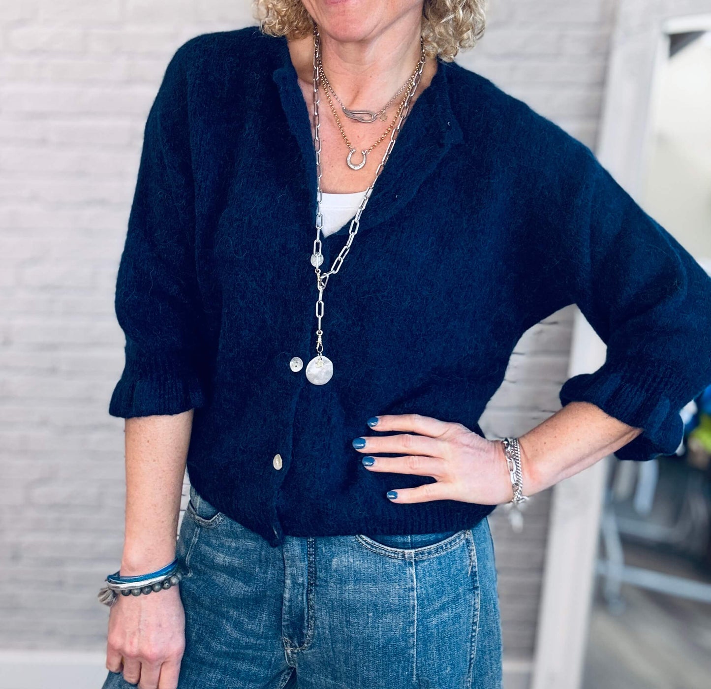 Melrose Cardigan | Navy