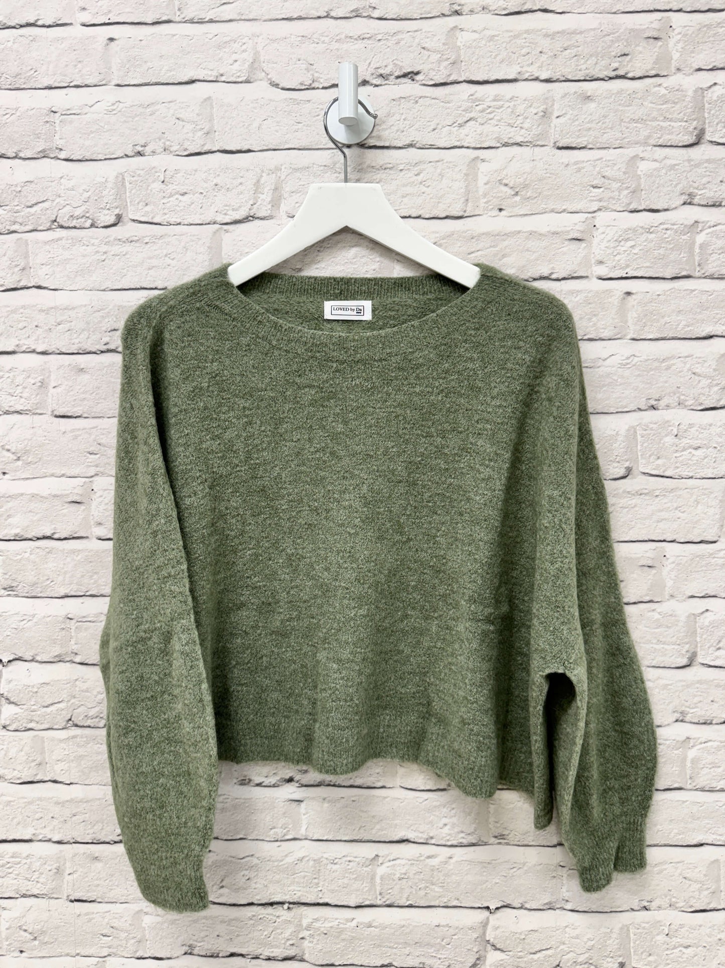 Alpaca Blend Relaxed Jumper | Sage