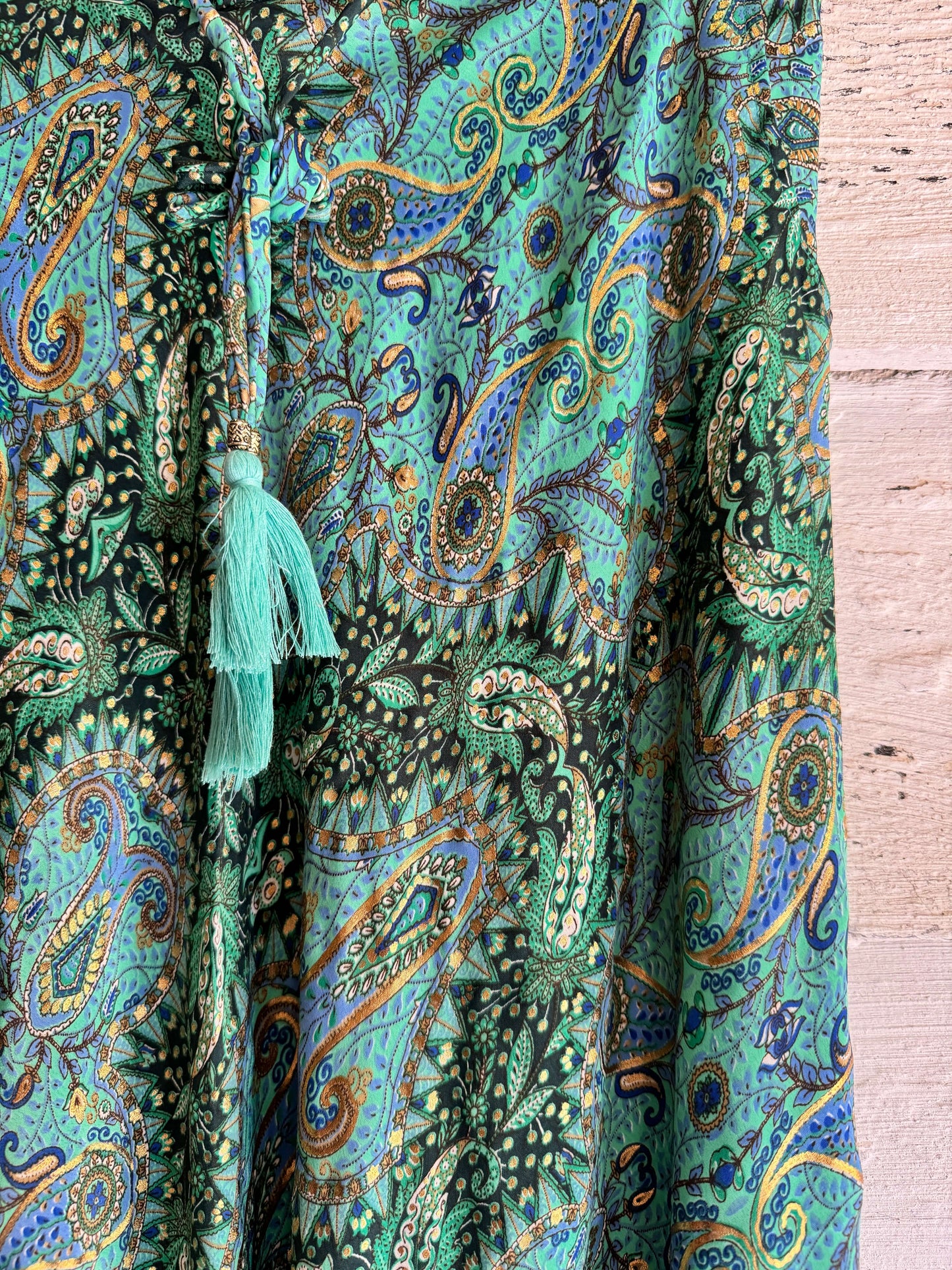 Joss Midi Skirt | Emerald Gold