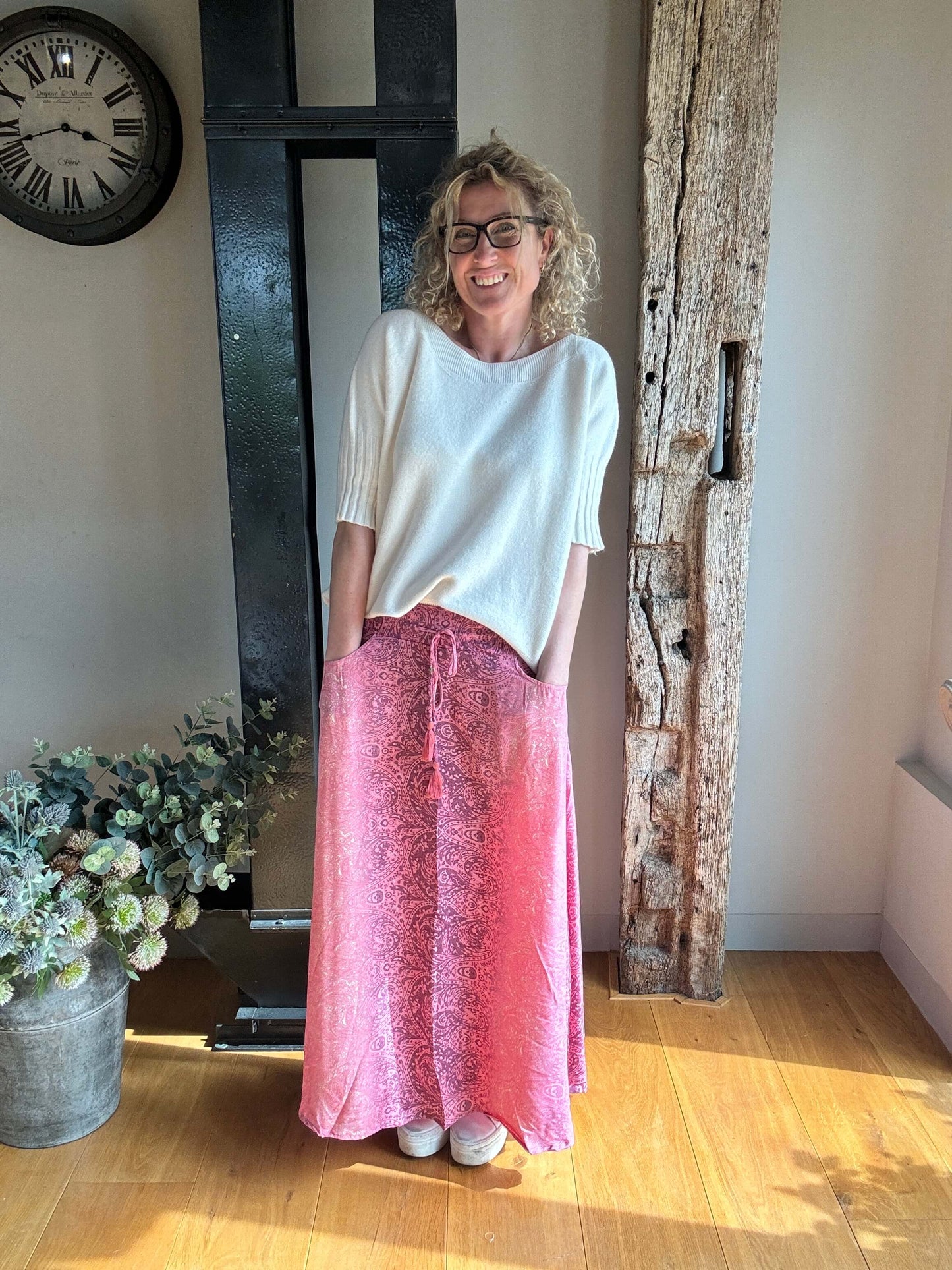 Joss Skirt | Pink & Mauve