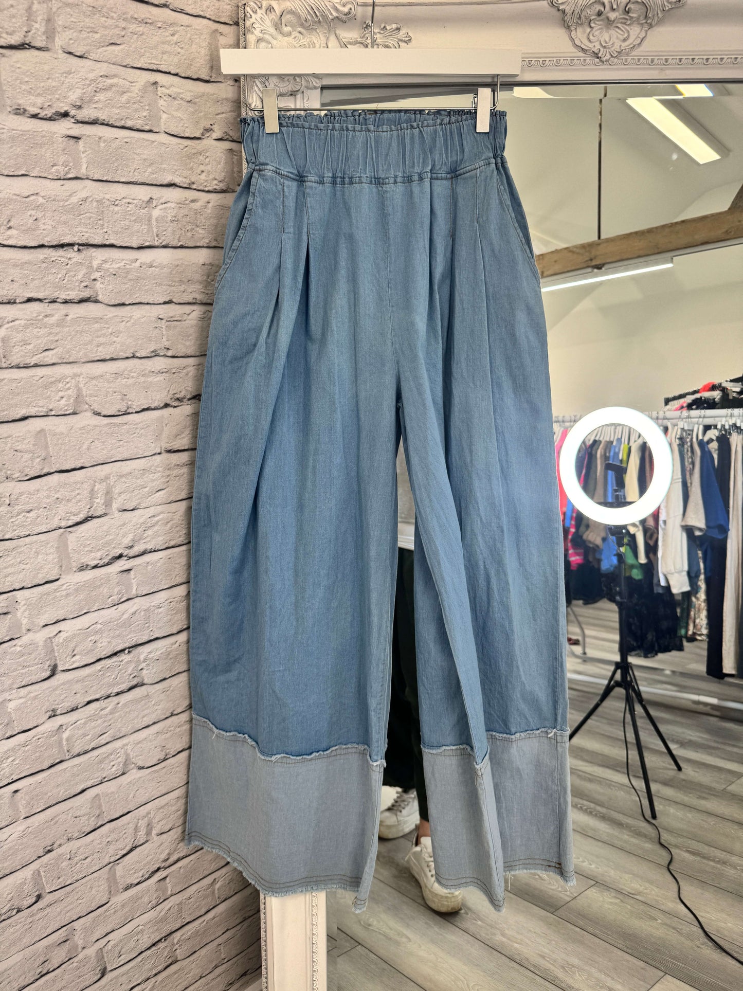 Abi Wide Leg Palazzo Trousers