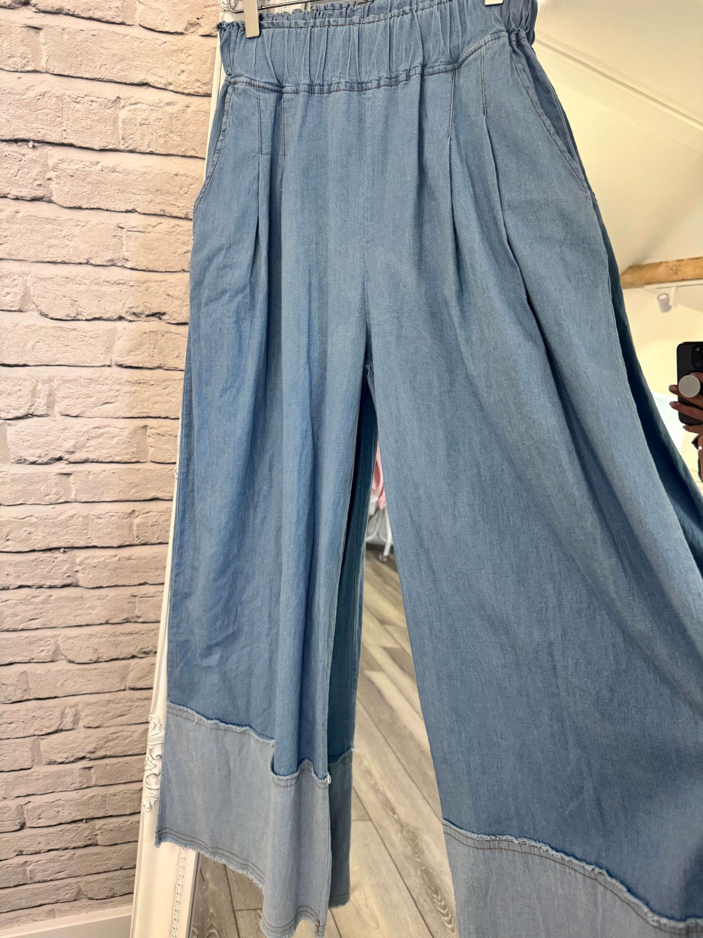 Abi Wide Leg Palazzo Trousers