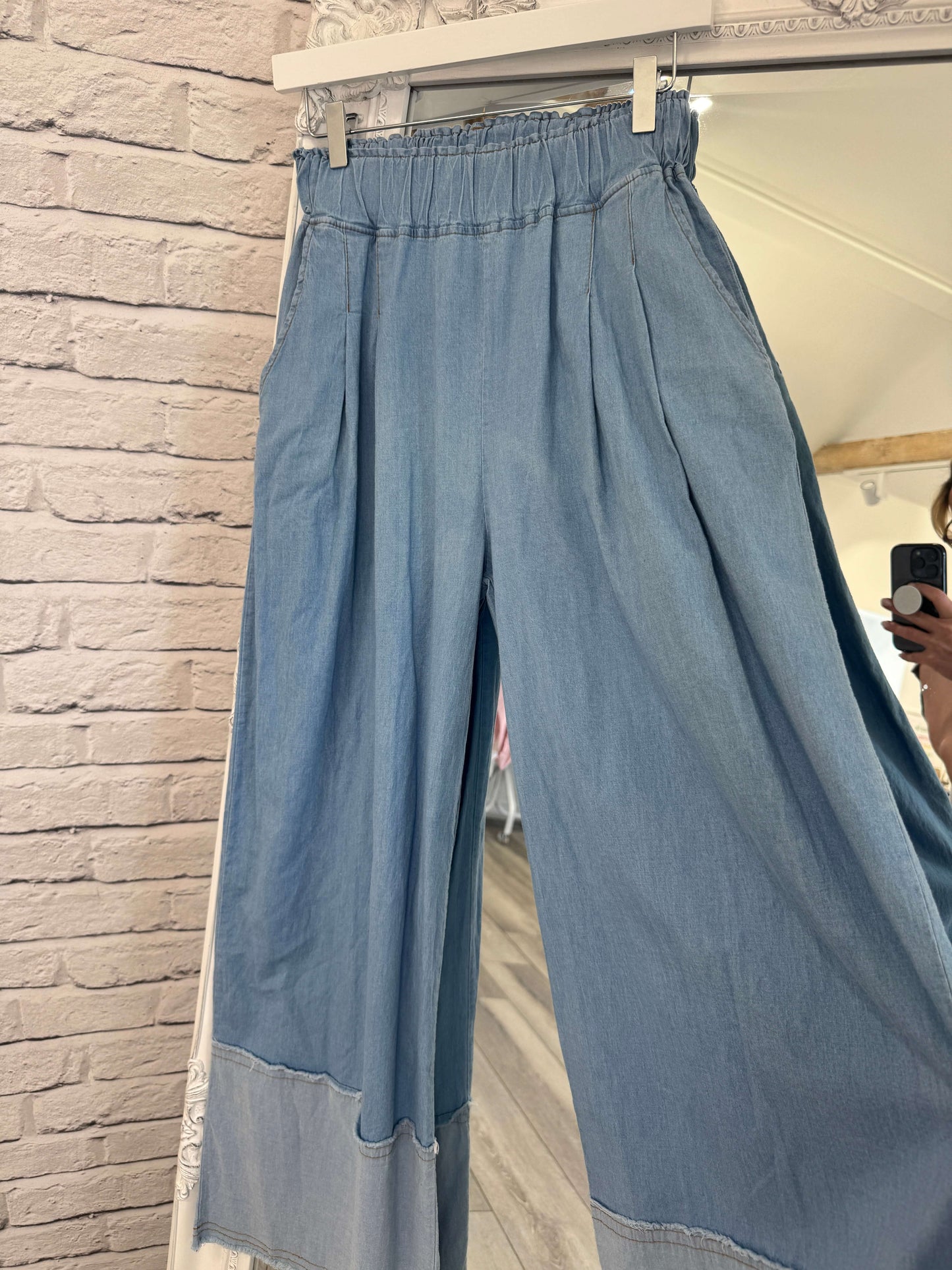 Abi Wide Leg Palazzo Trousers