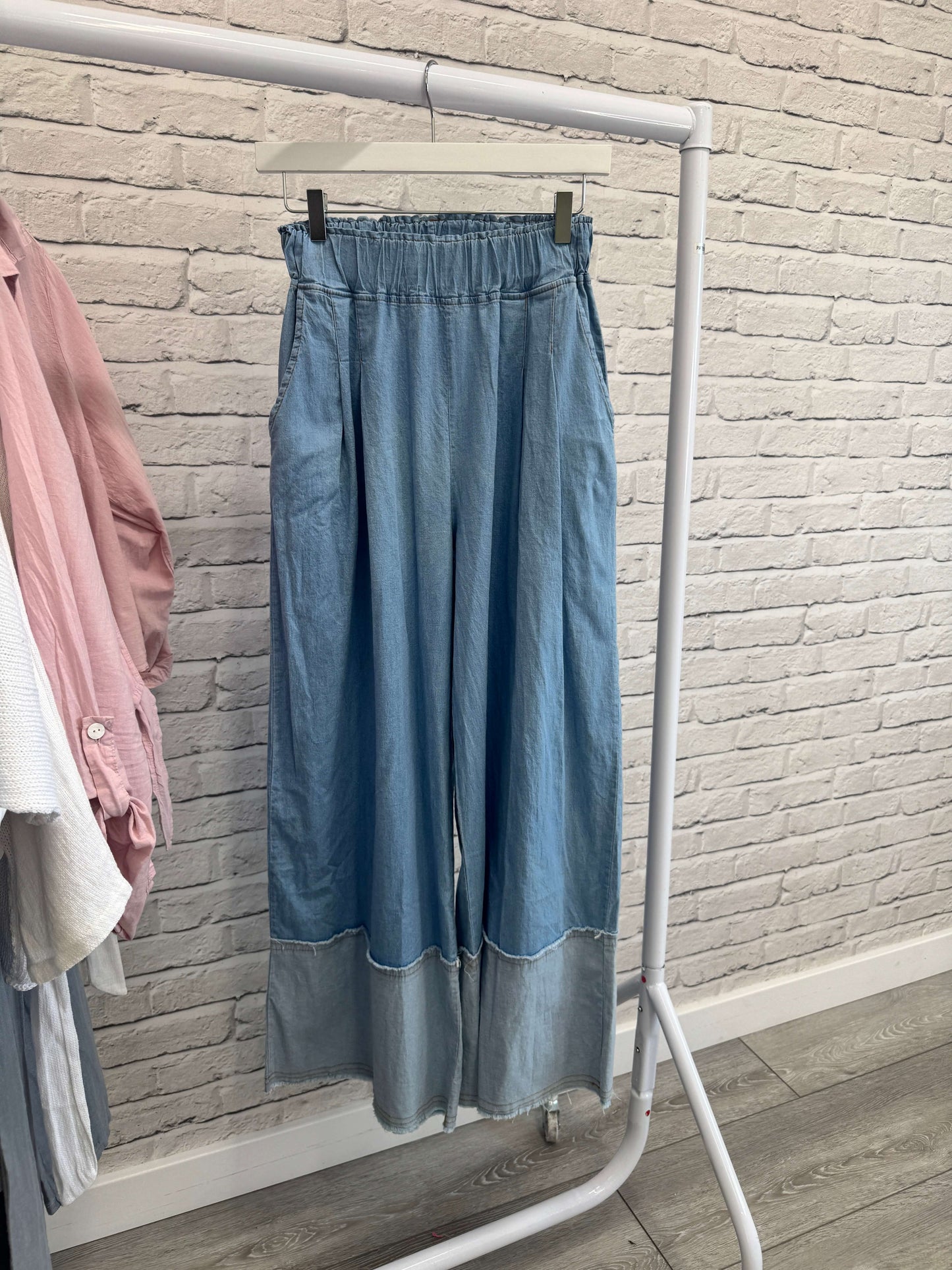 Abi Wide Leg Palazzo Trousers