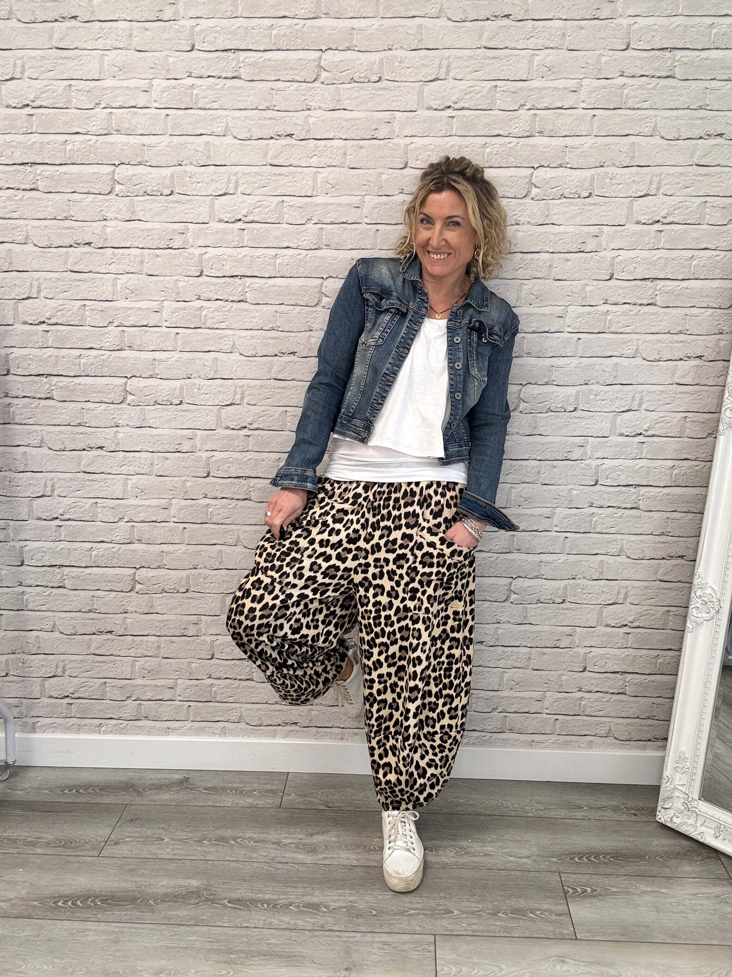 The Original Leopard Barrel Pants