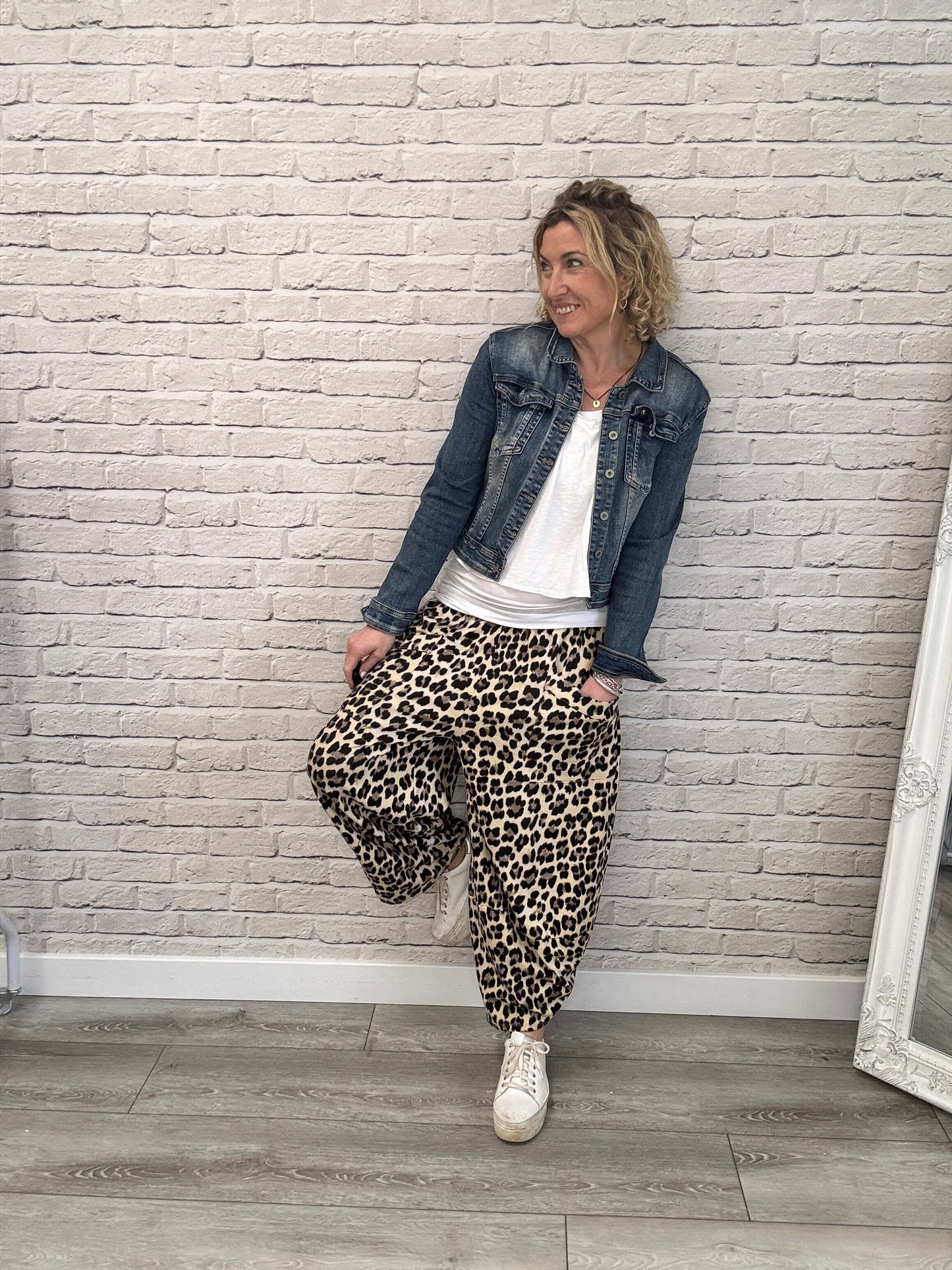 The Original Leopard Barrel Pants
