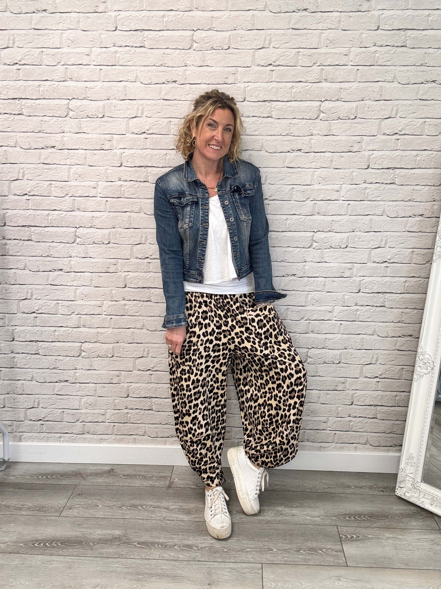 The Original Leopard Barrel Pants