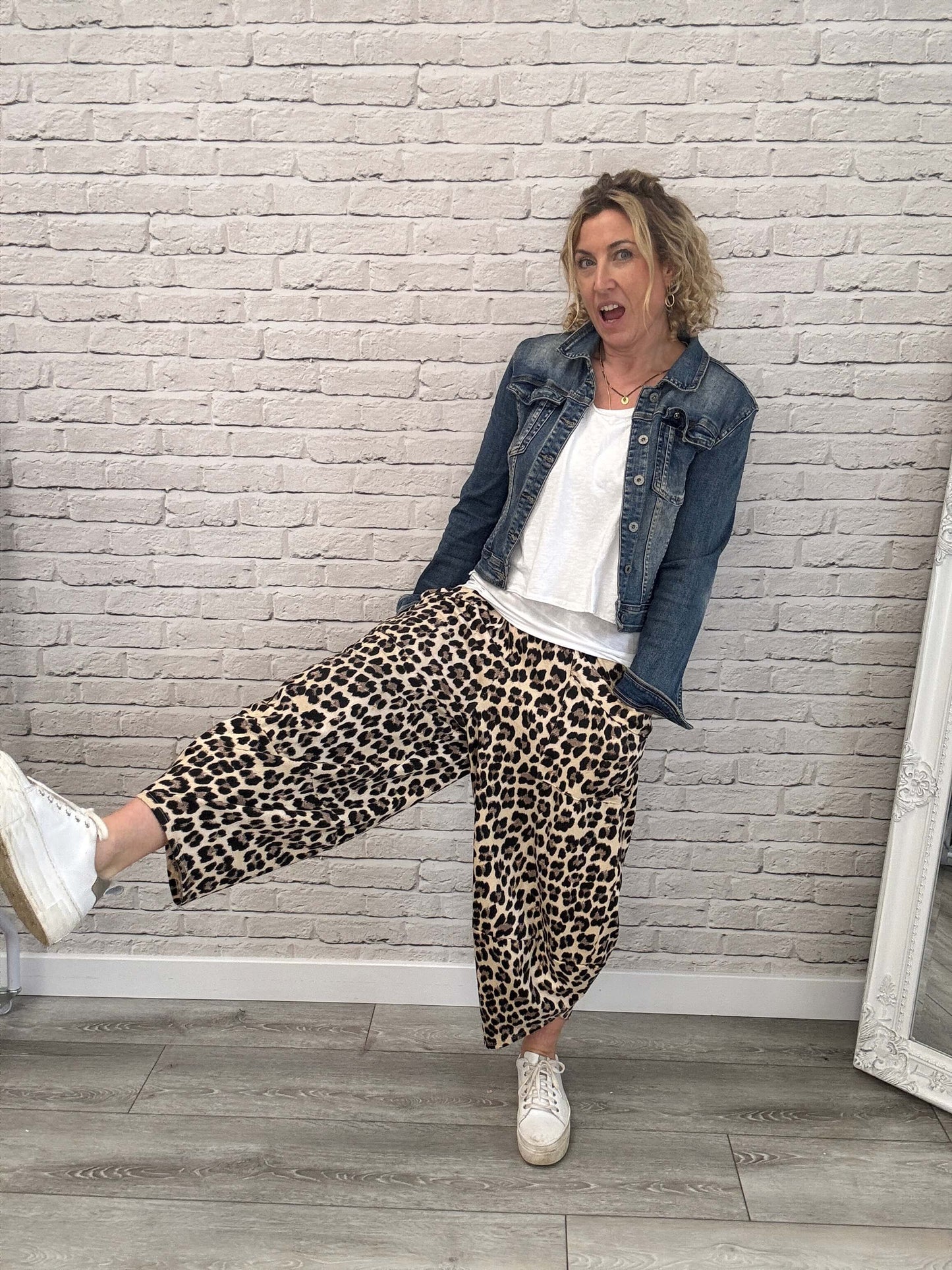 The Original Leopard Barrel Pants