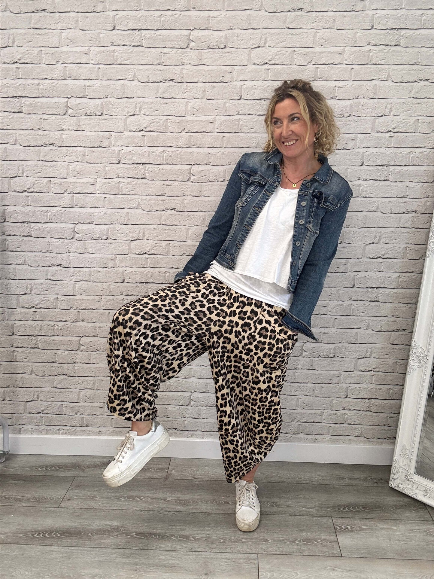 The Original Leopard Barrel Pants